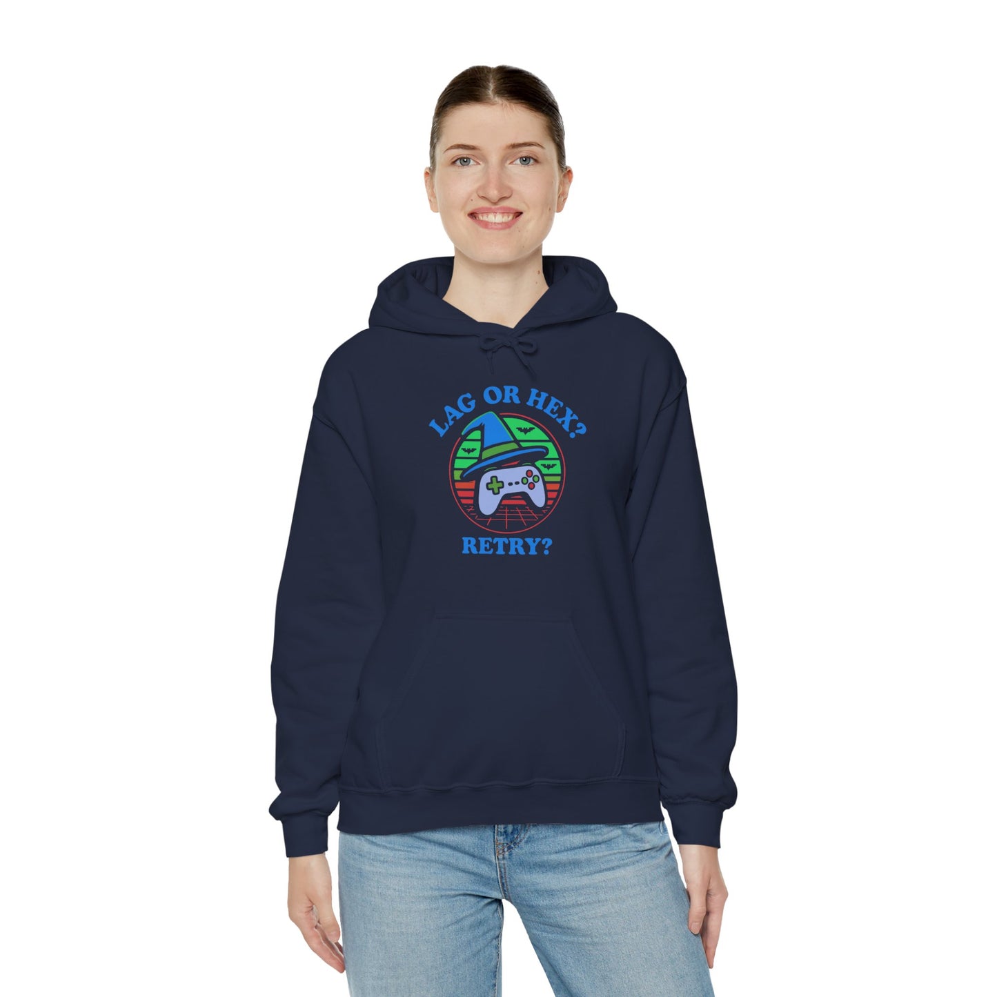 Retro Gamer Lag or Hex? Retry Hoodie