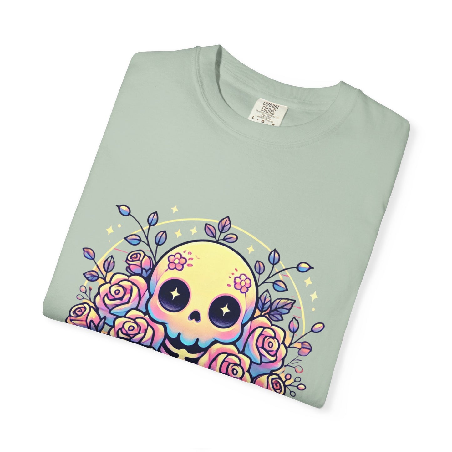 Kawaii Pastel Skull & Roses T-Shirt