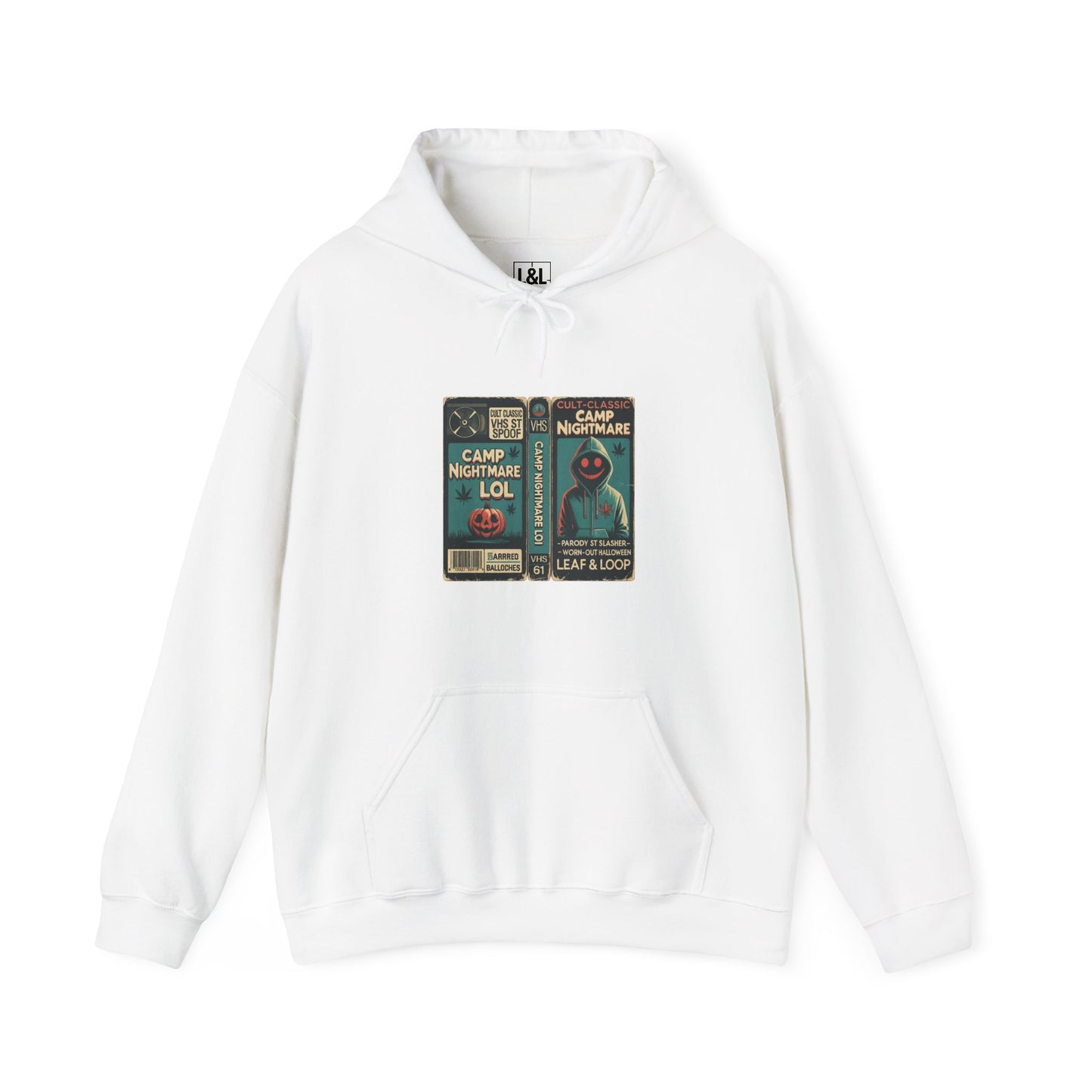 Retro 80s Cult Slasher Camp Nightmare VHS Horror Hoodie