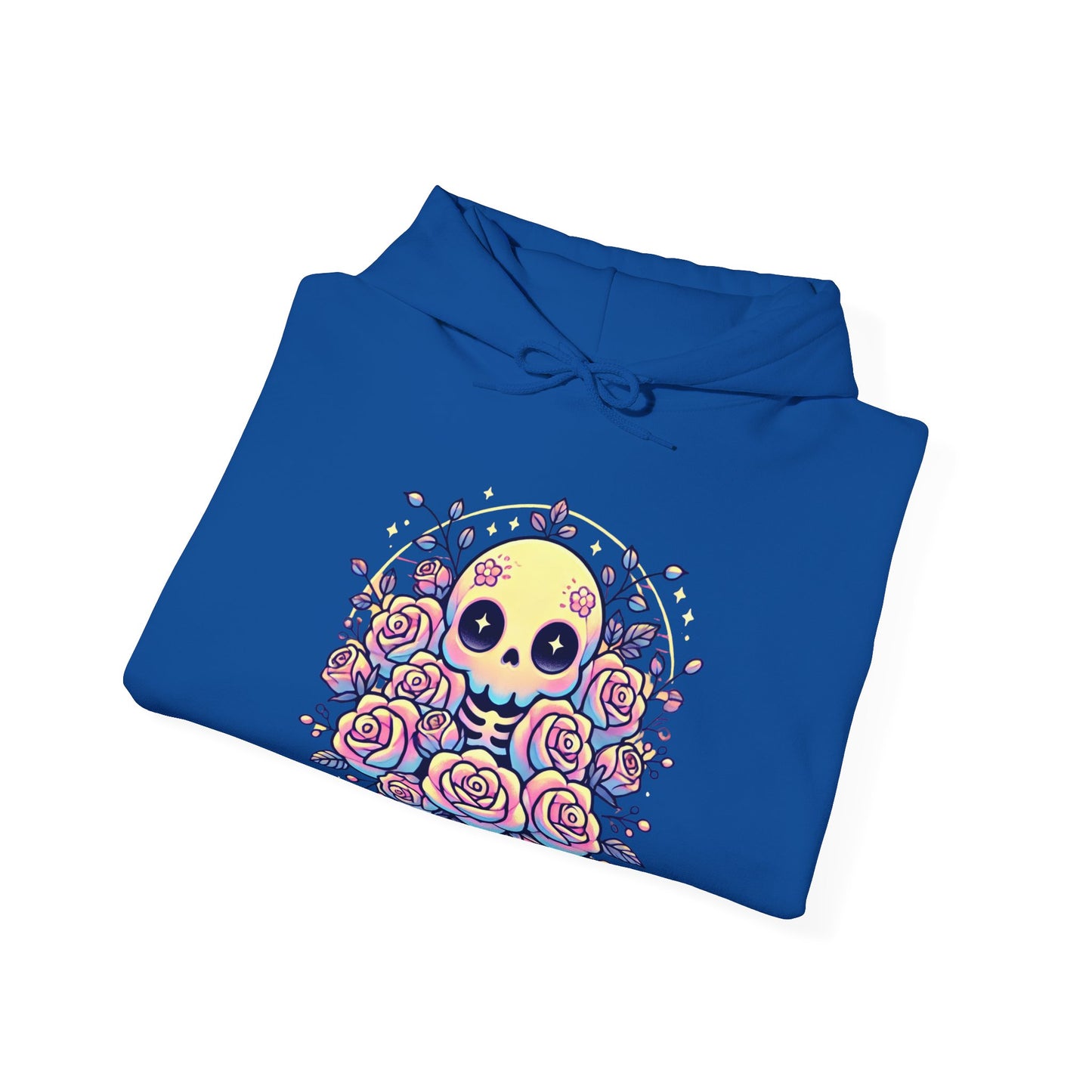Kawaii Skull and Roses - Pastel Goth Hoodie