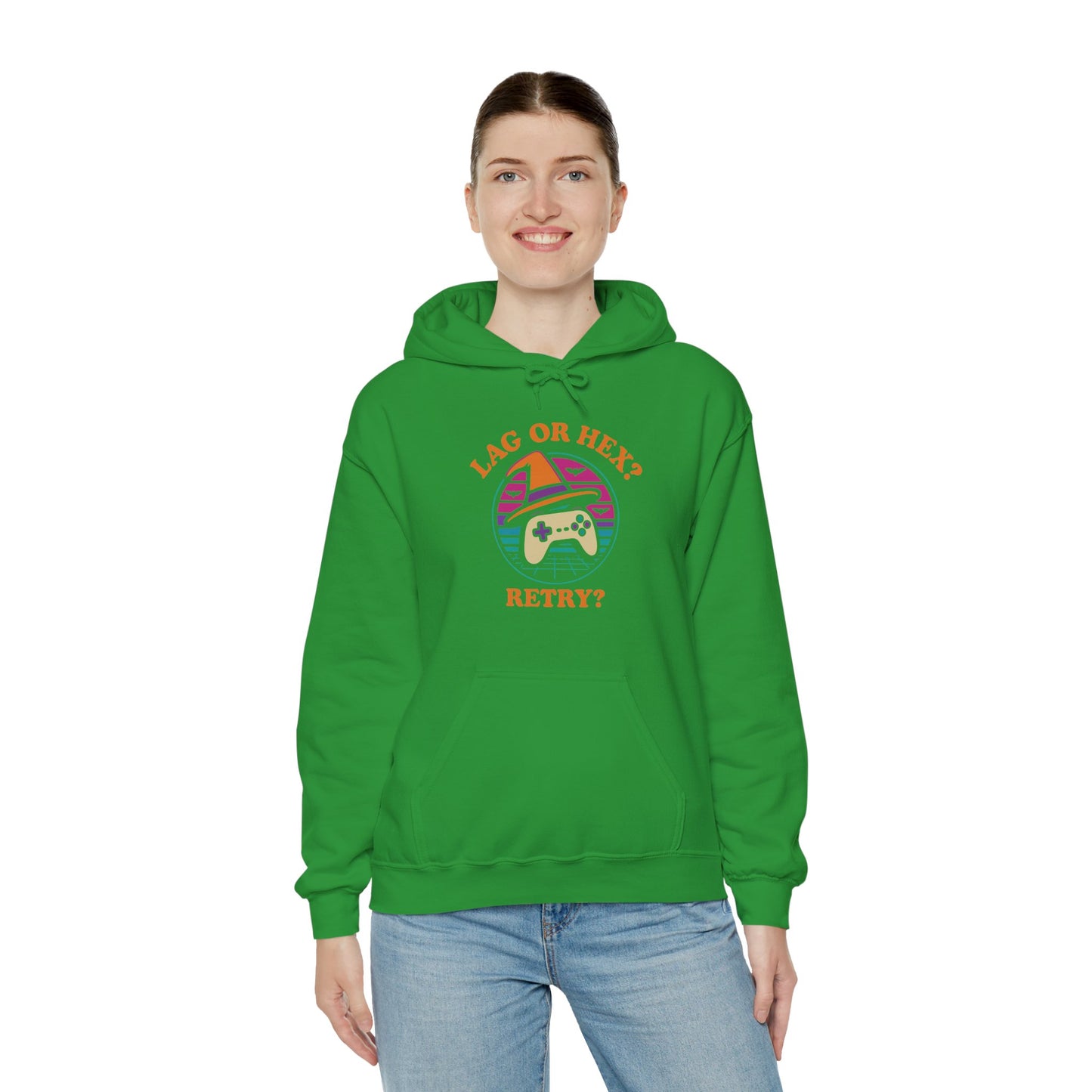 Retro Gamer Lag or Hex? Retry Hoodie