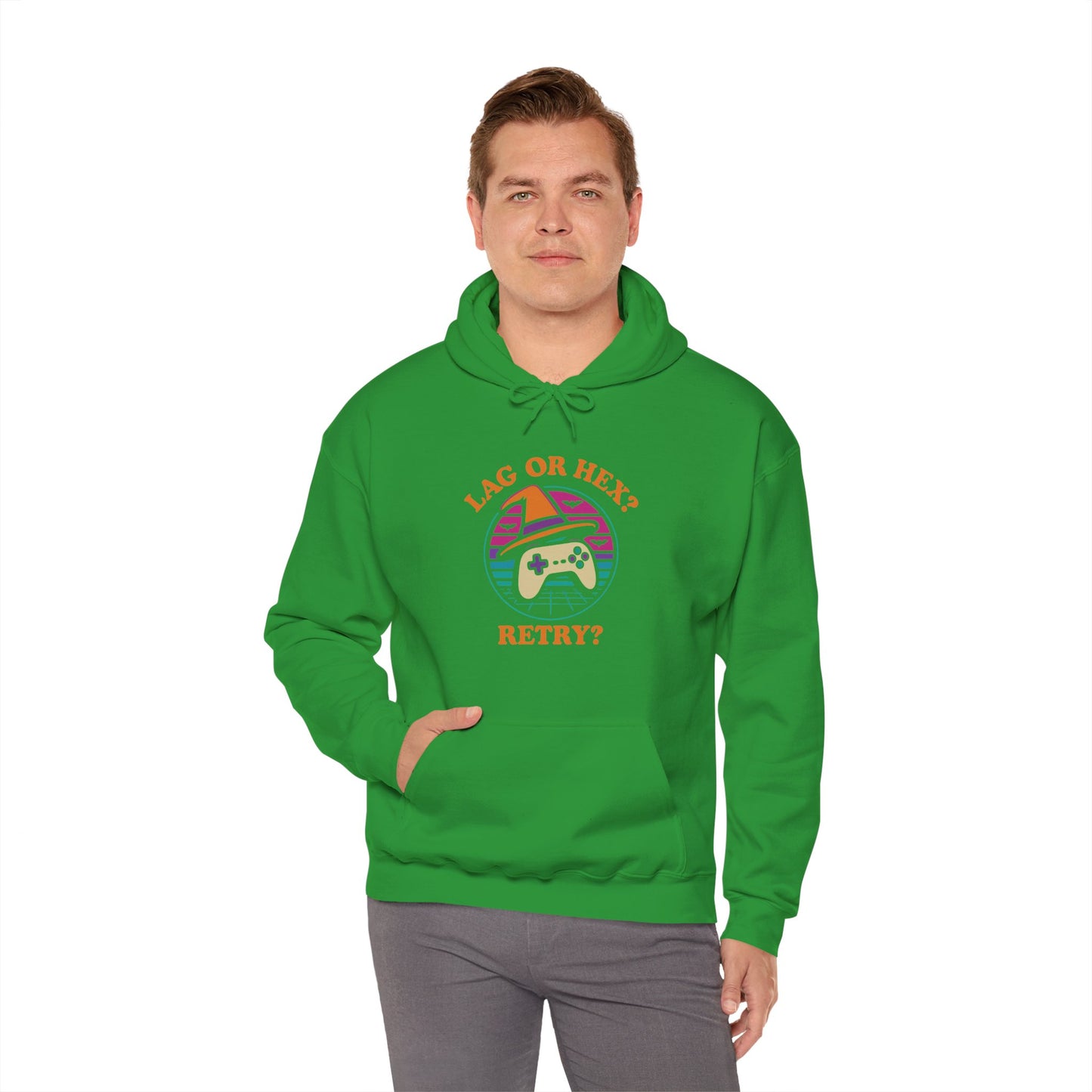 Retro Gamer Lag or Hex? Retry Hoodie