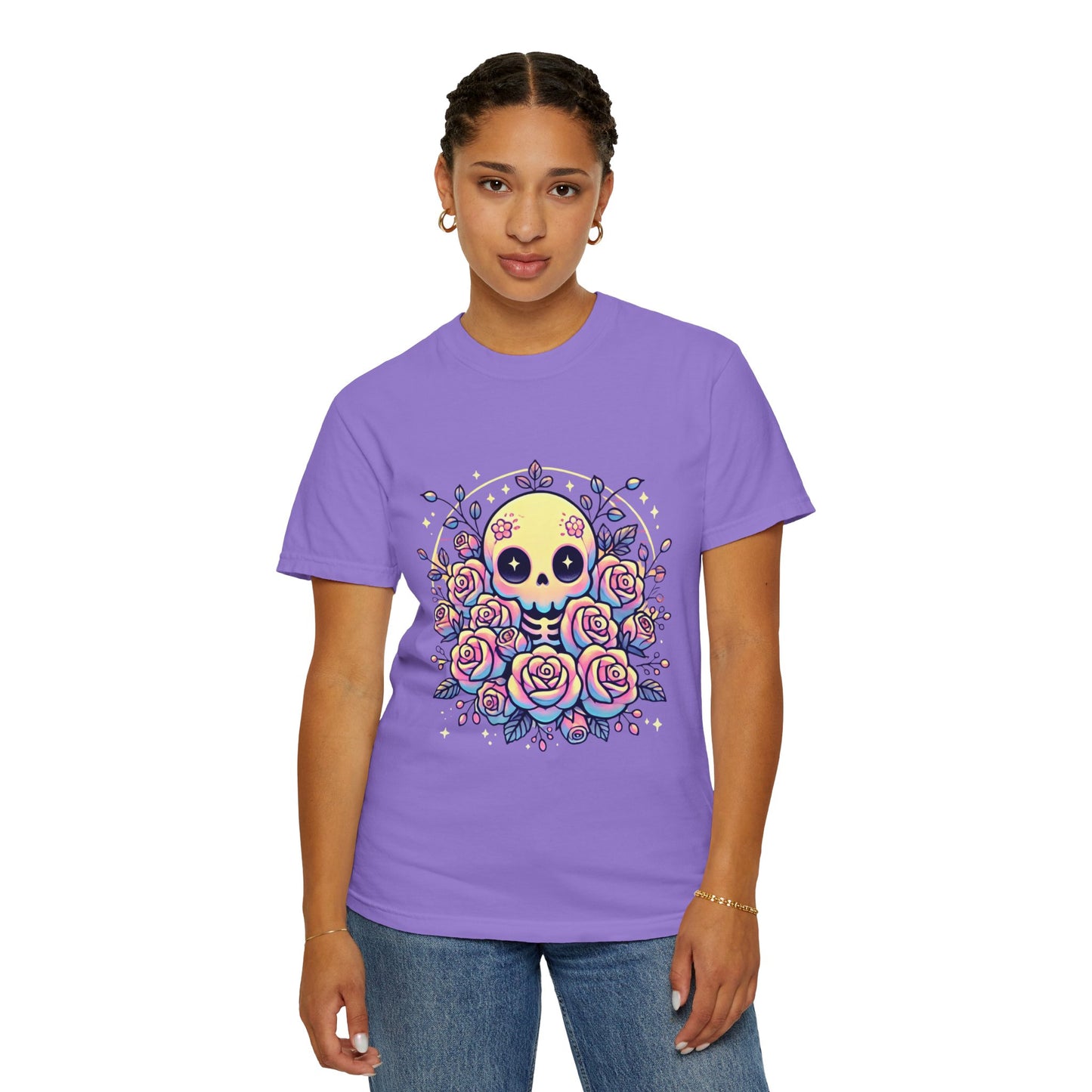 Kawaii Pastel Skull & Roses T-Shirt