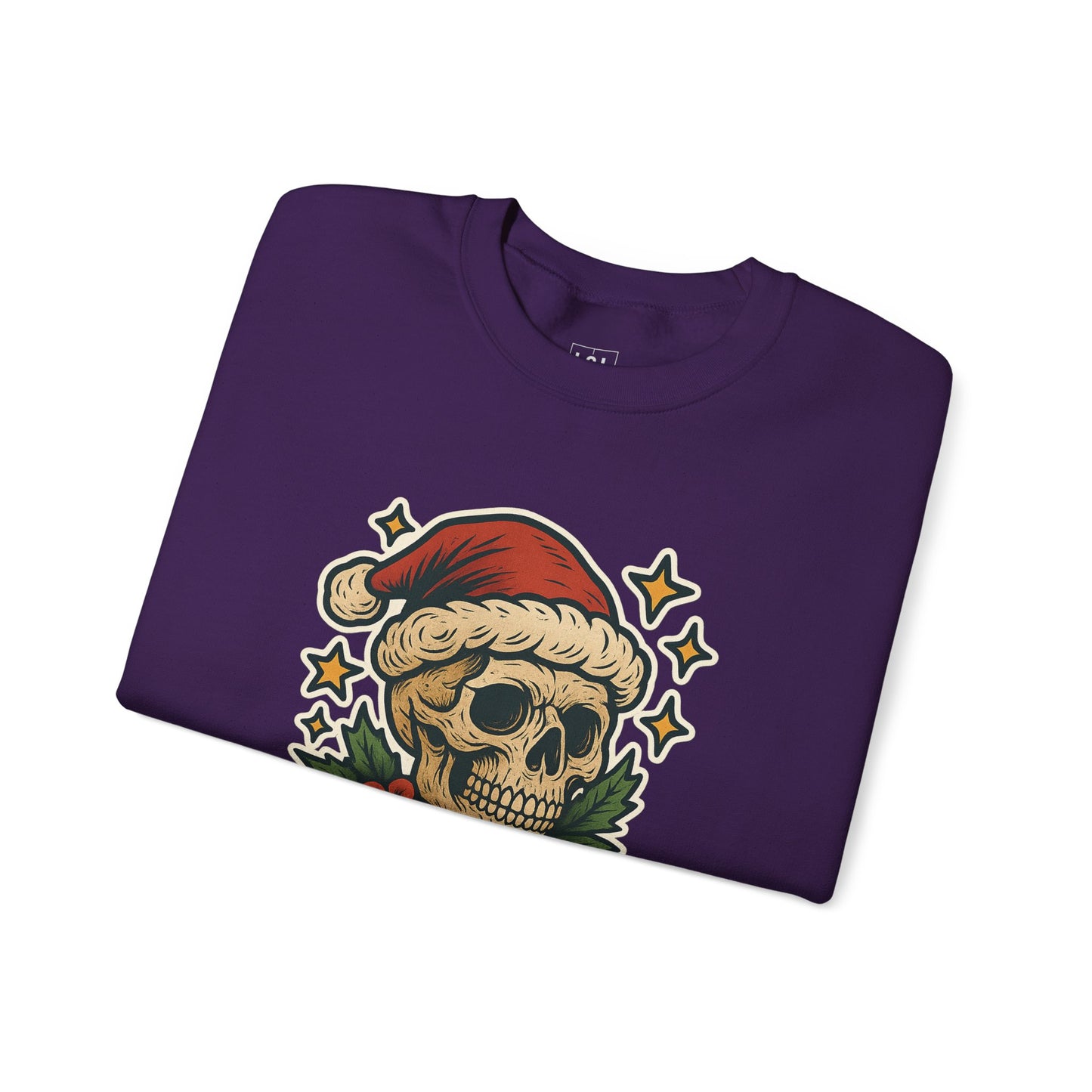 Santa Skull Christmas Floral Sweatshirt