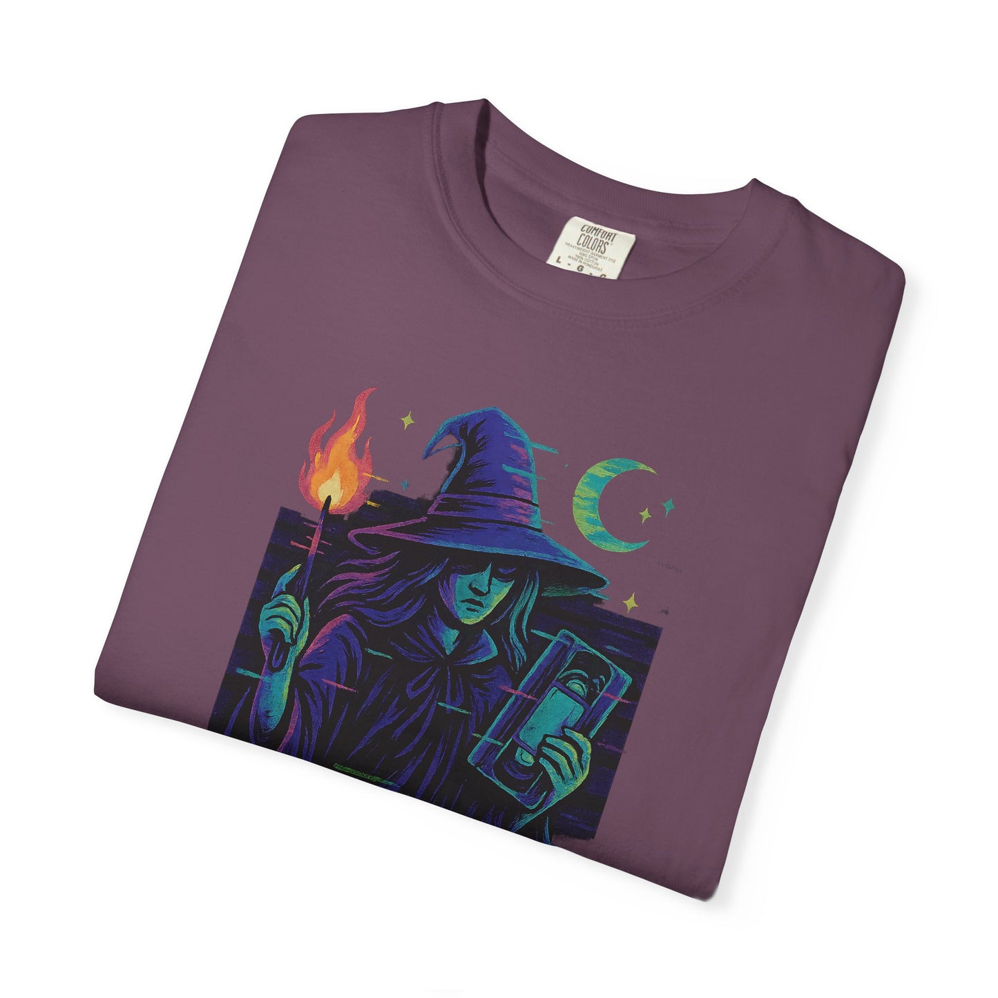 90s Glitch VHS Witch T-Shirt