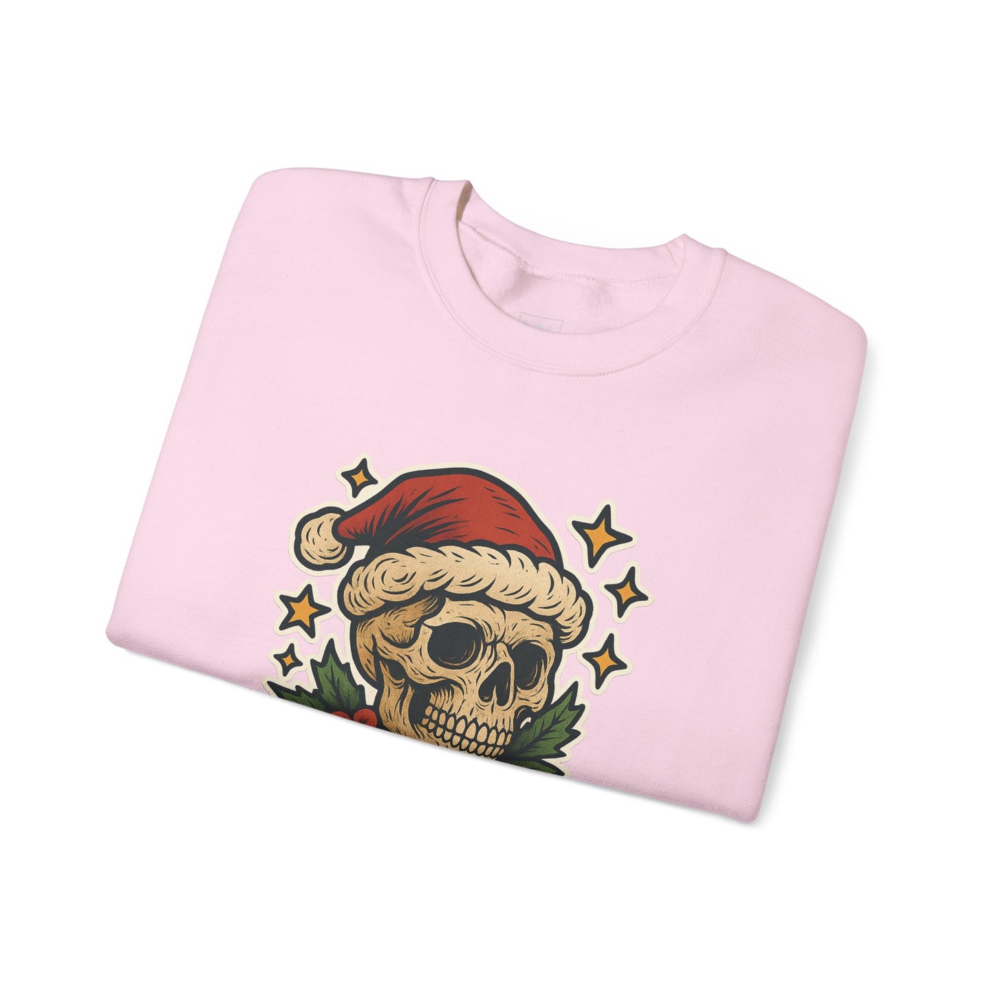 Santa Skull Christmas Floral Sweatshirt