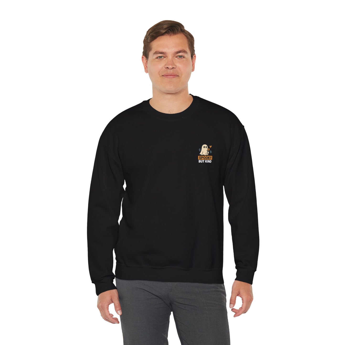 Spooky But Kind Crewneck Retro Sweatshirt