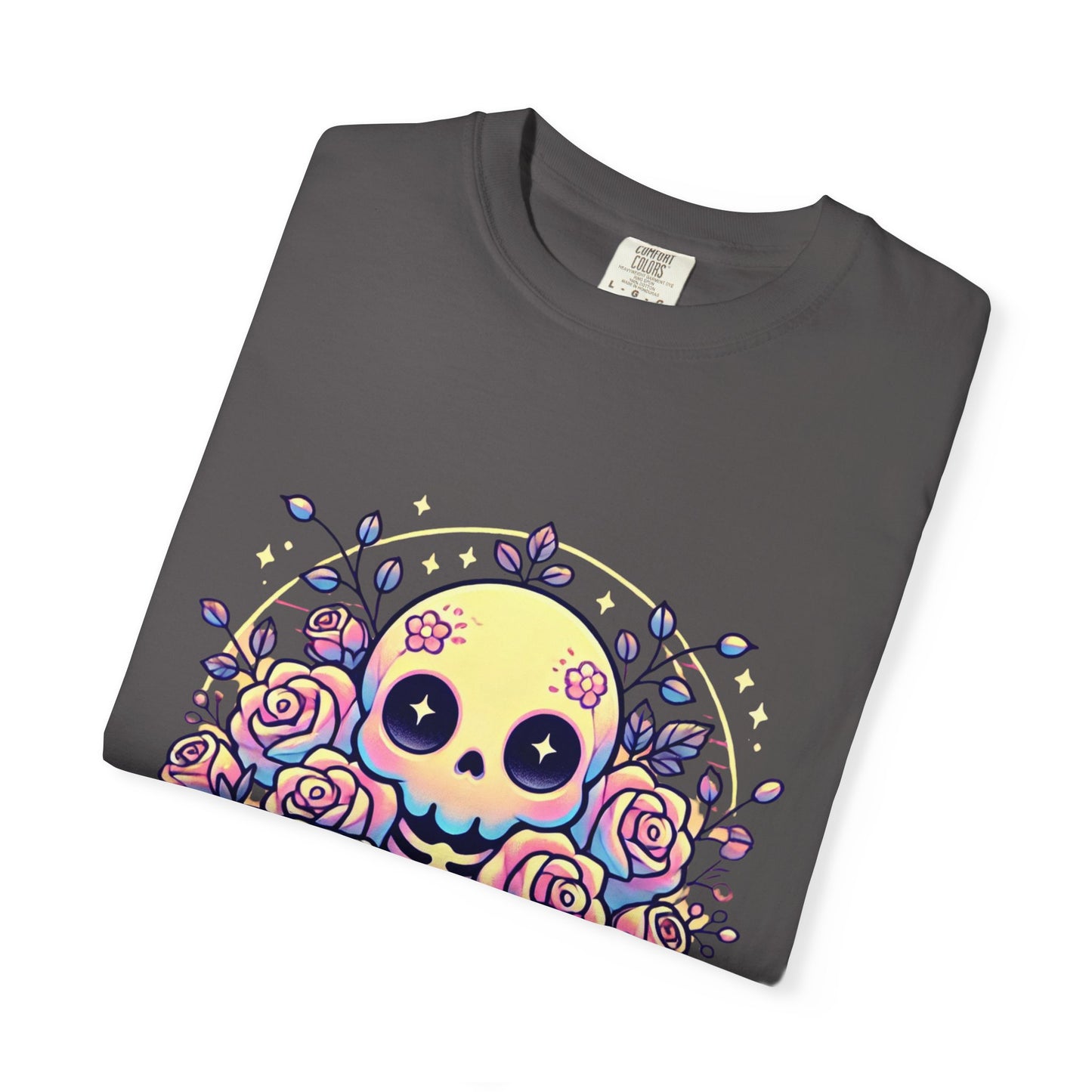 Kawaii Pastel Skull & Roses T-Shirt