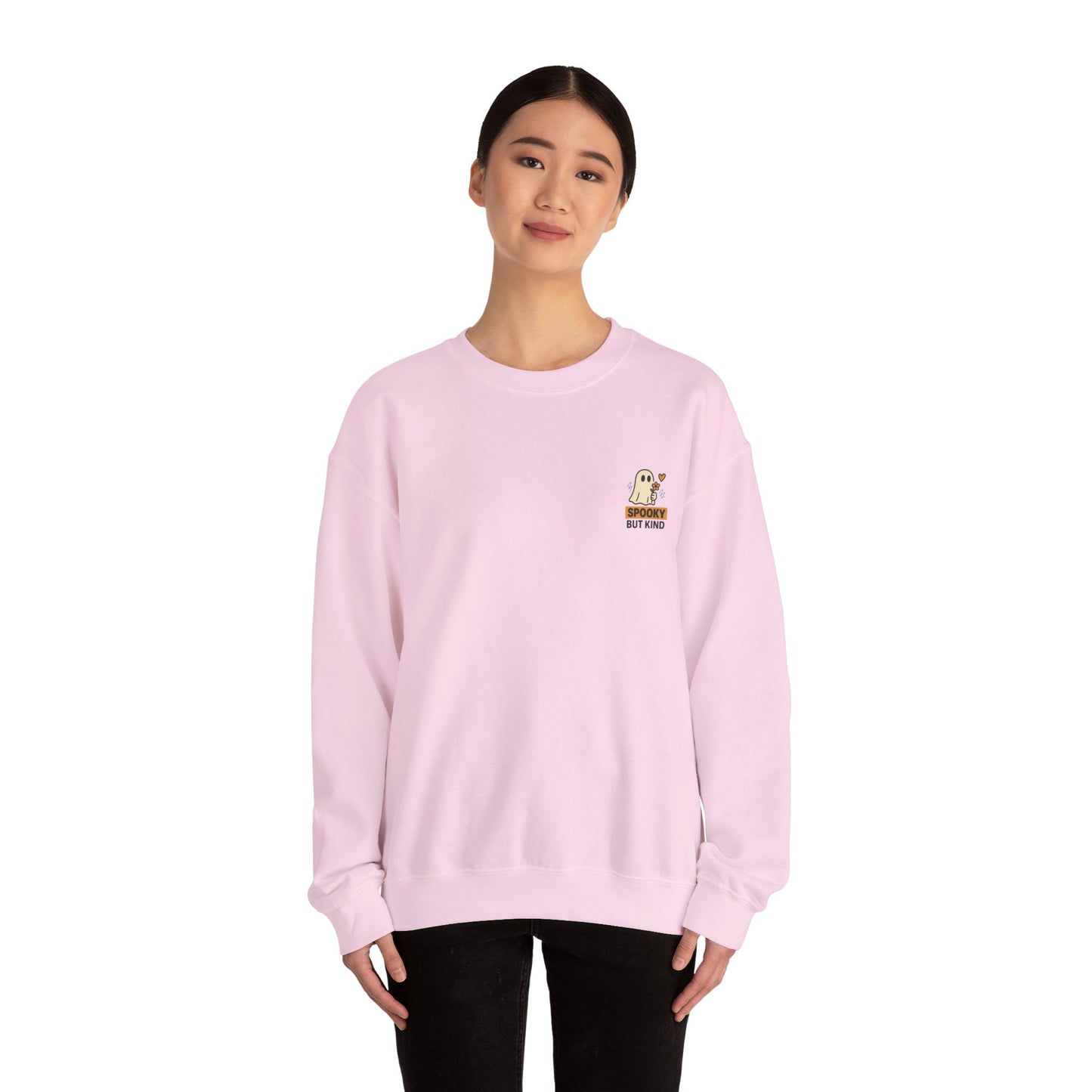 Spooky But Kind Crewneck Retro Sweatshirt