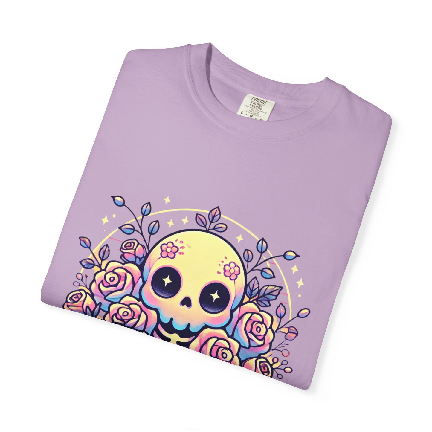 Kawaii Pastel Skull & Roses T-Shirt