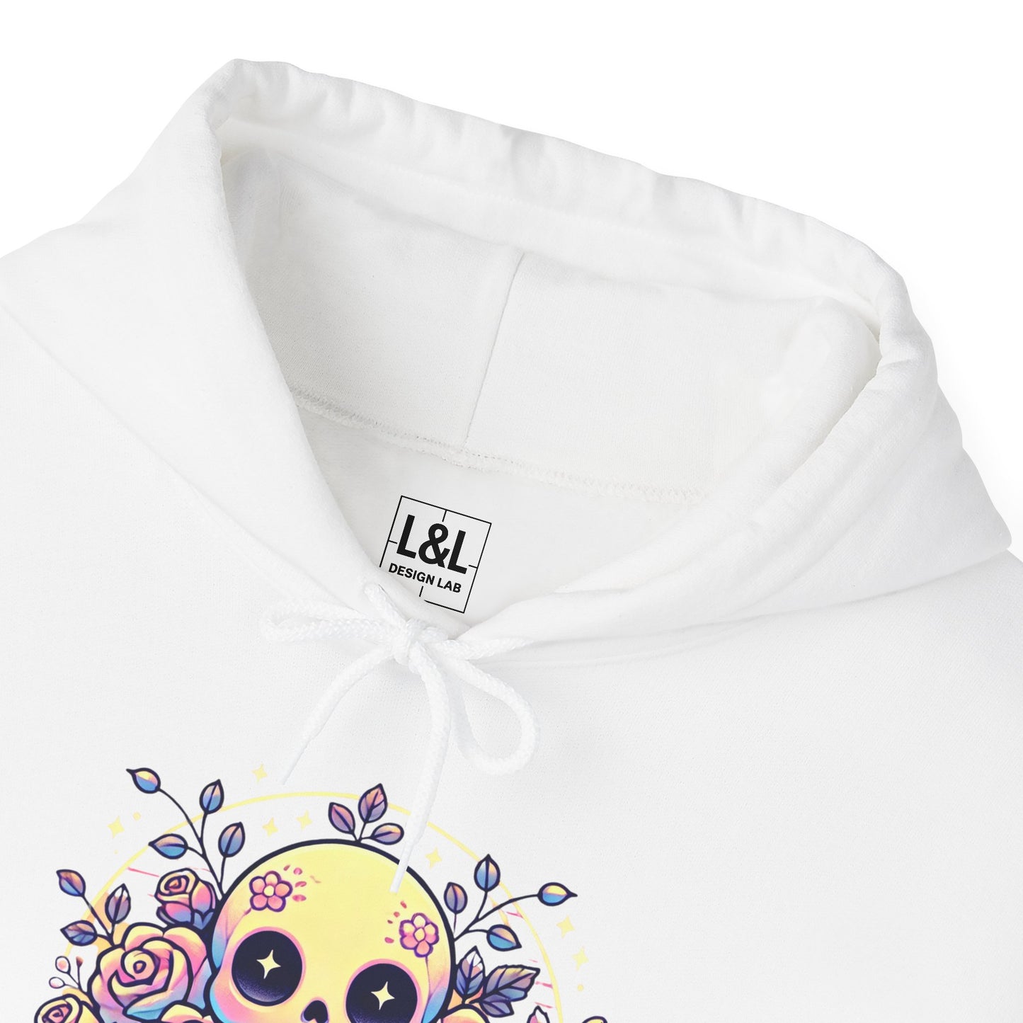 Kawaii Skull and Roses - Pastel Goth Hoodie