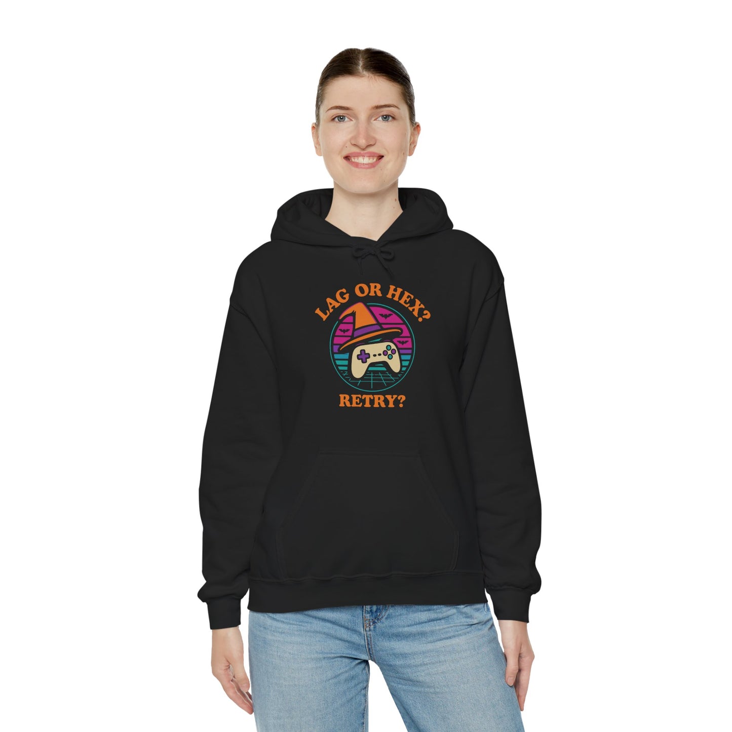 Retro Gamer Lag or Hex? Retry Hoodie