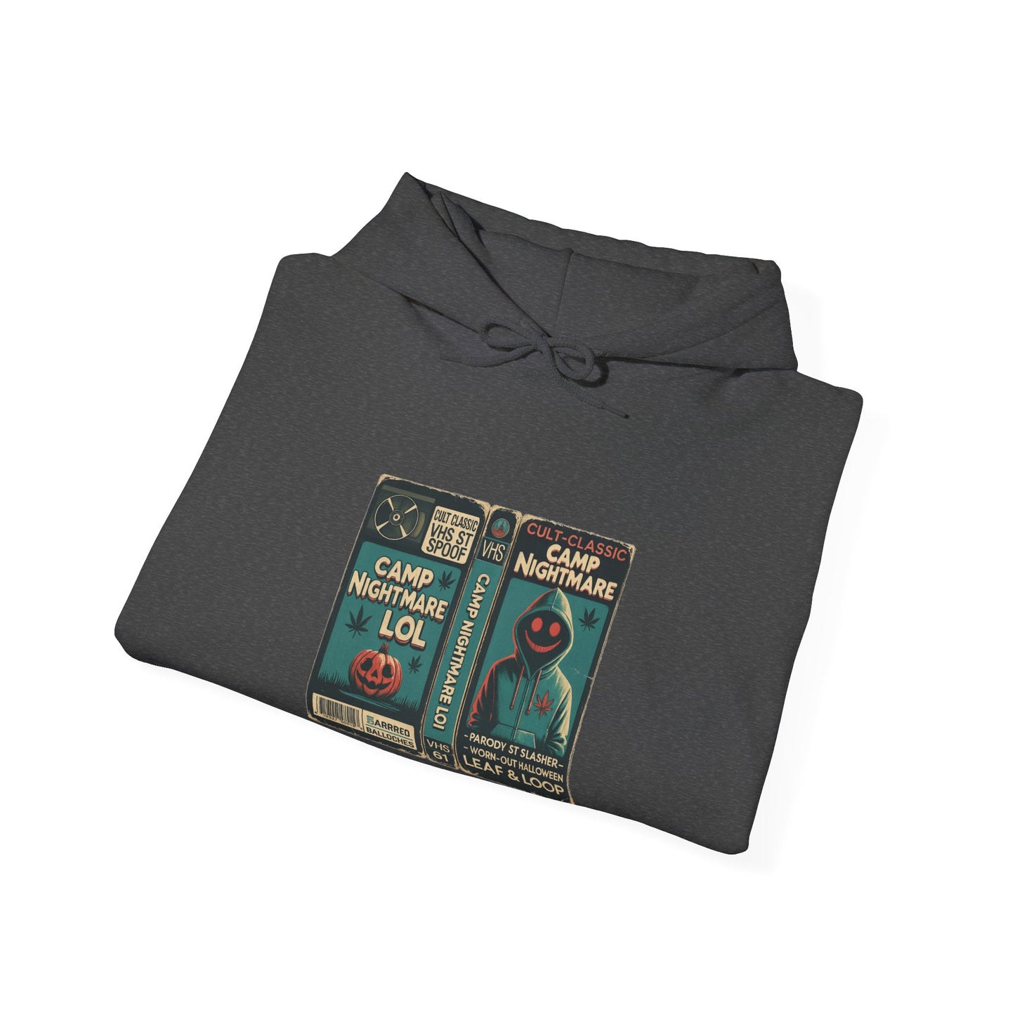 Retro 80s Cult Slasher Camp Nightmare VHS Horror Hoodie