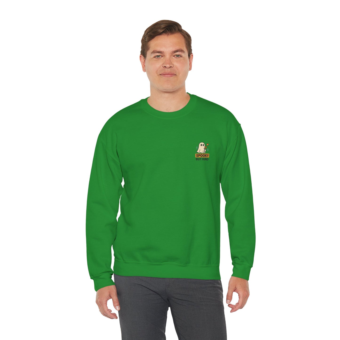 Spooky But Kind Crewneck Retro Sweatshirt