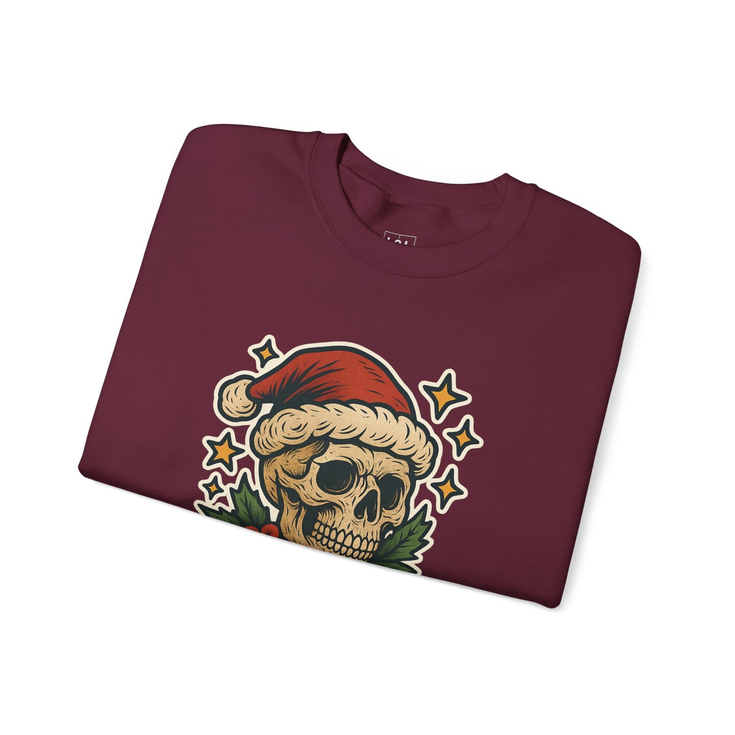 Santa Skull Christmas Floral Sweatshirt