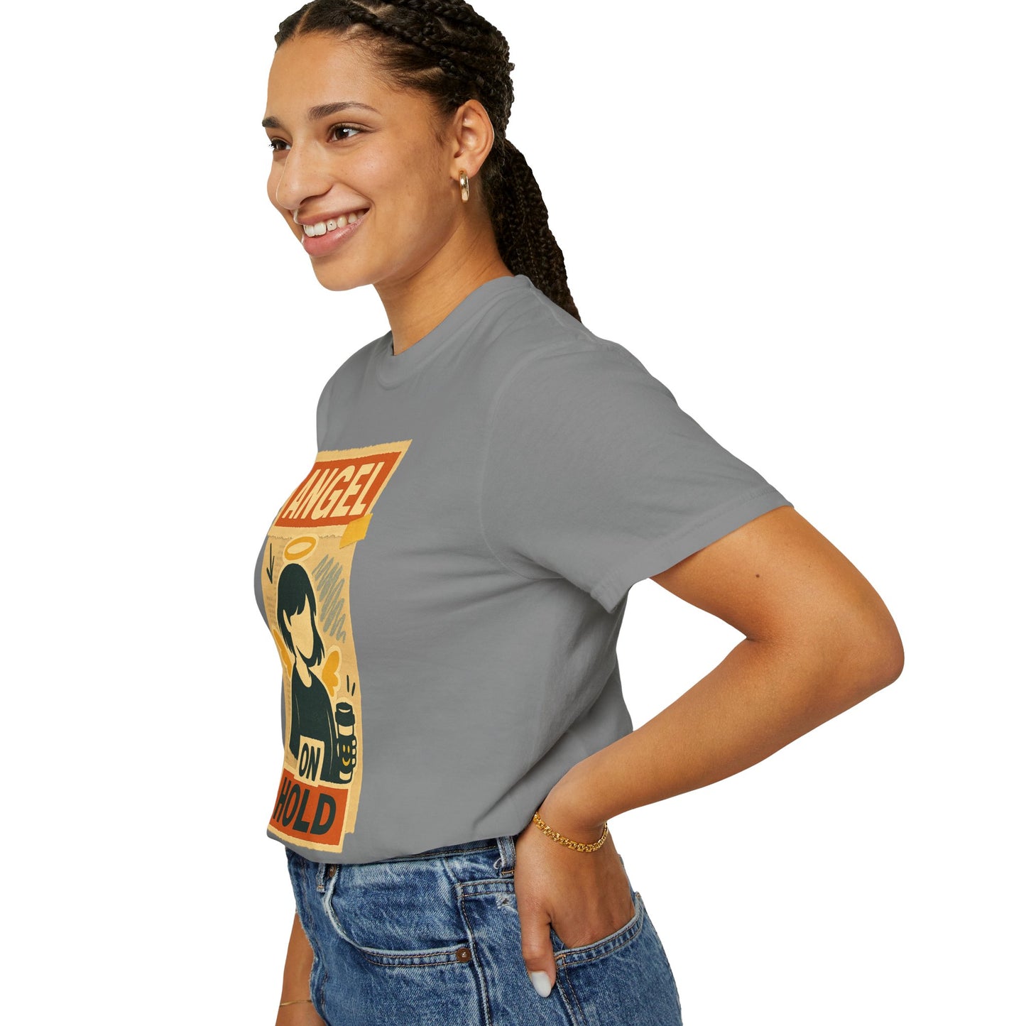 Angel on Hold Kawaii Style T-Shirt
