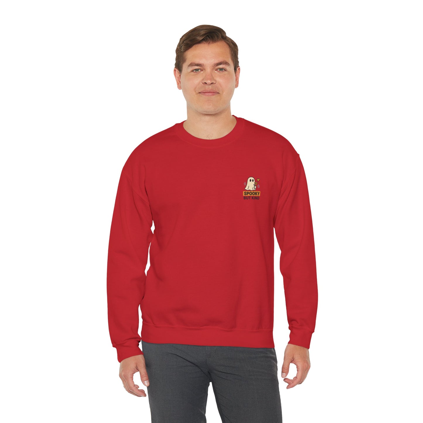Spooky But Kind Crewneck Retro Sweatshirt