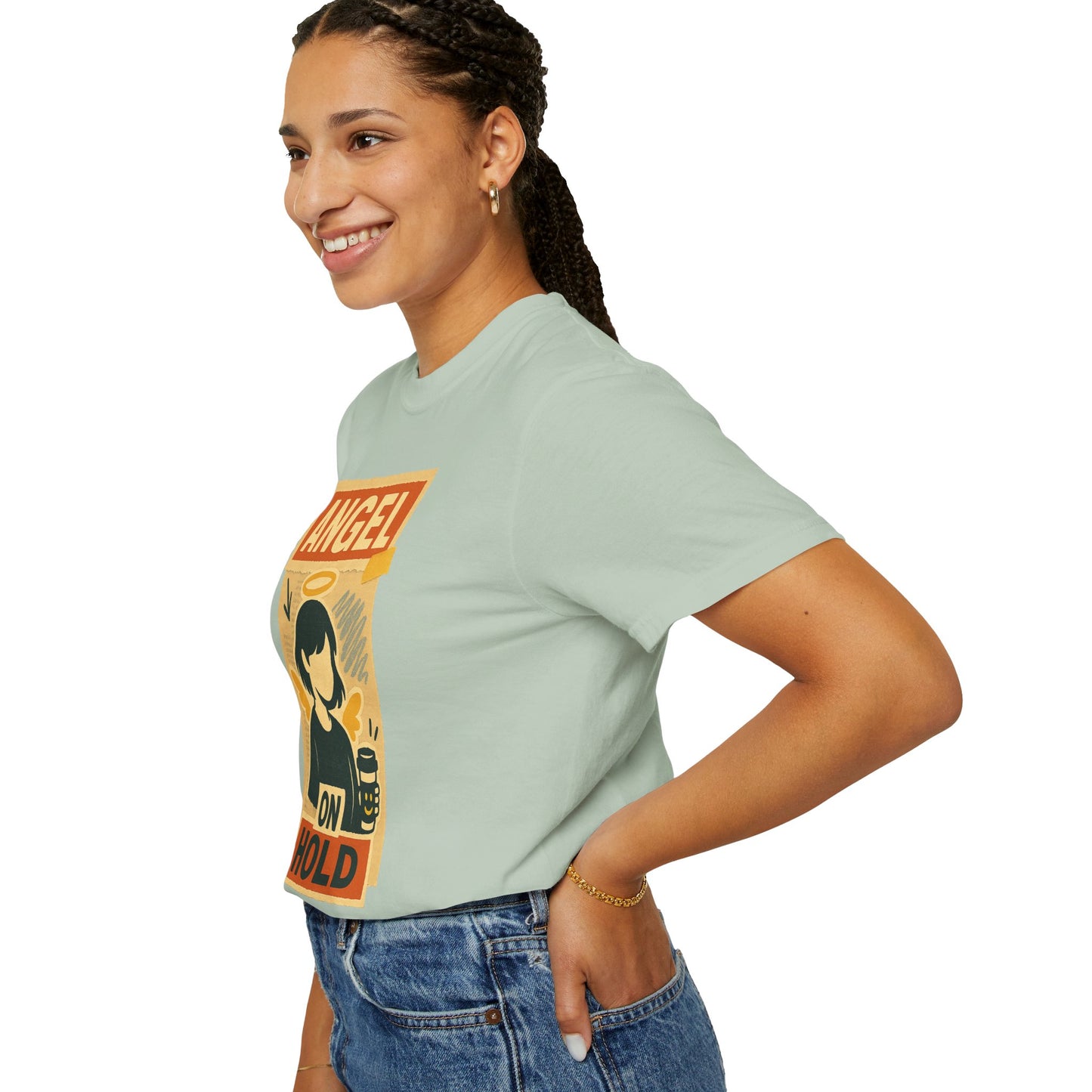 Angel on Hold Kawaii Style T-Shirt