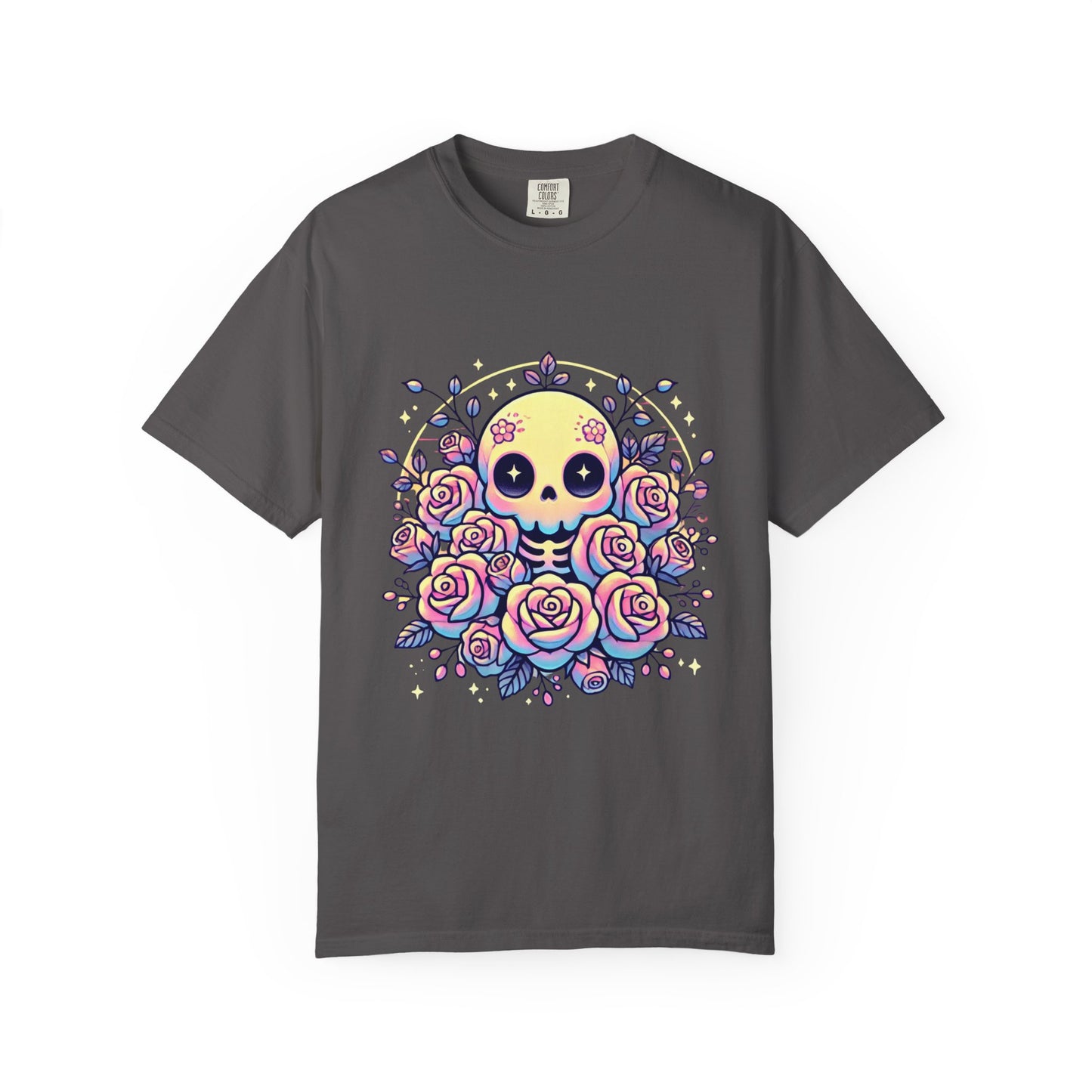 Kawaii Pastel Skull & Roses T-Shirt