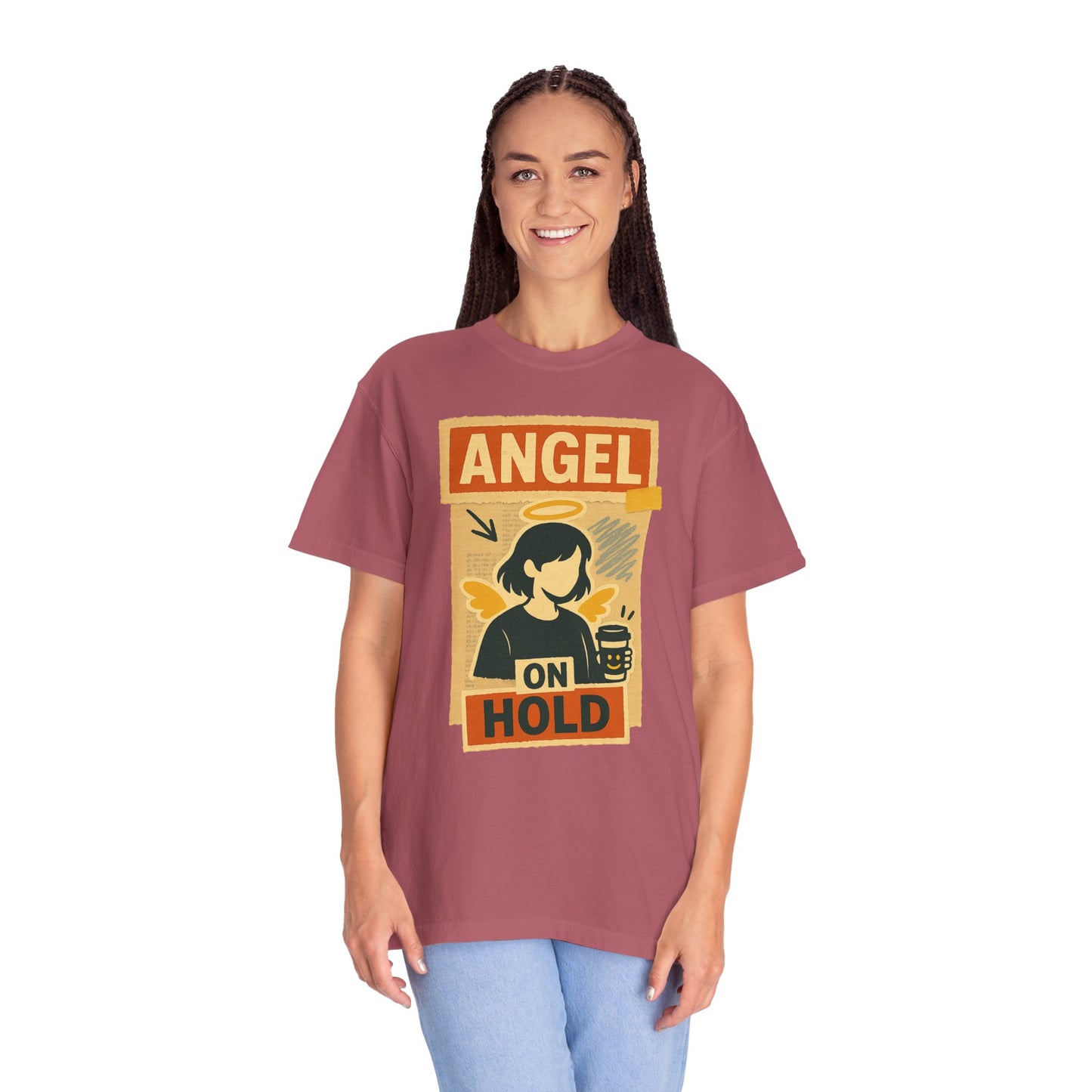 Angel on Hold Kawaii Style T-Shirt