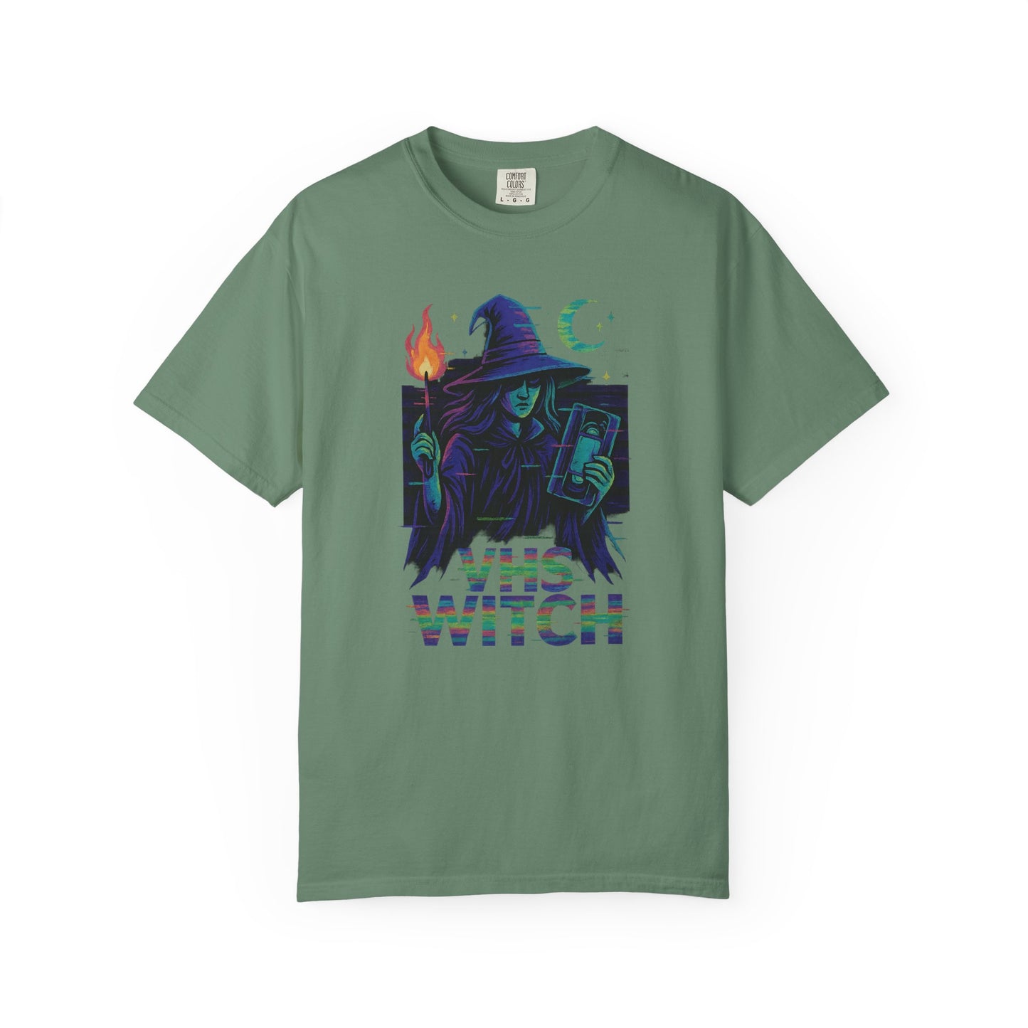 90s Glitch VHS Witch T-Shirt