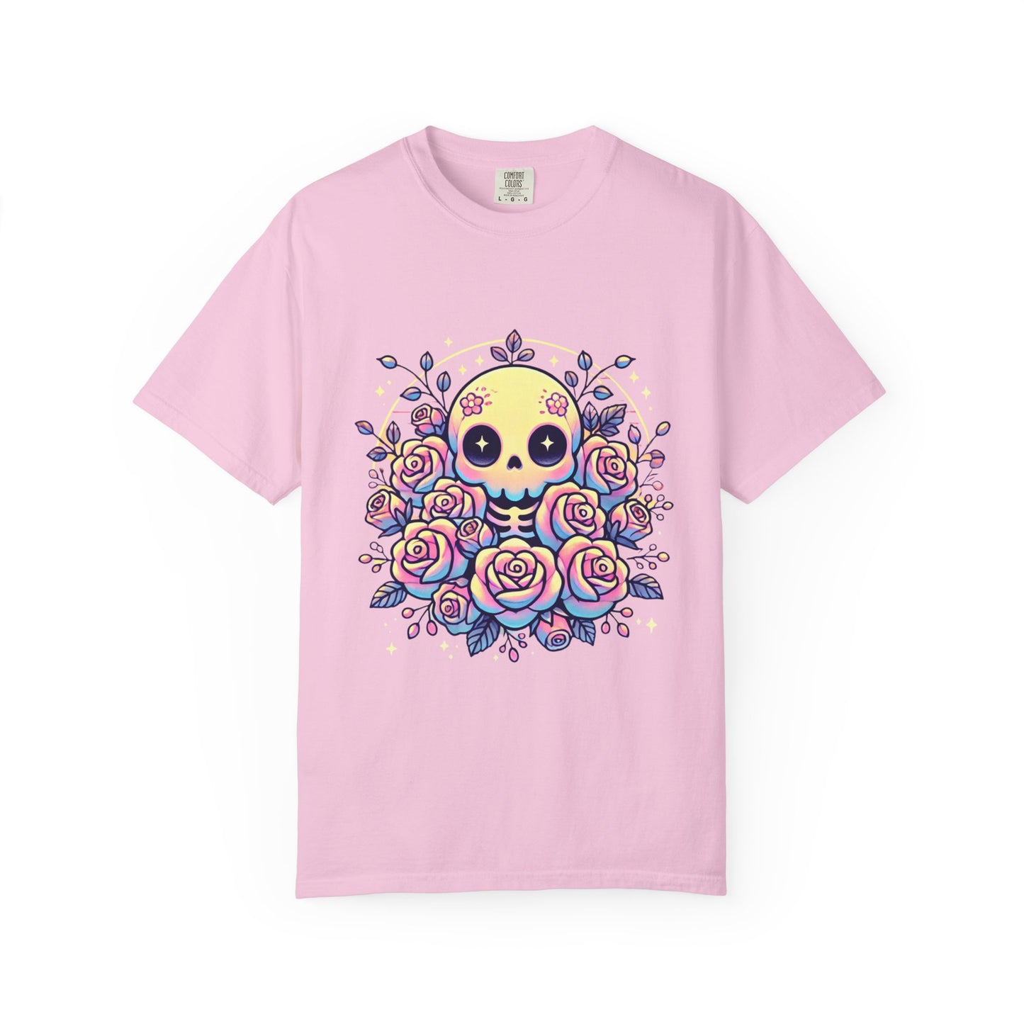 Kawaii Pastel Skull & Roses T-Shirt