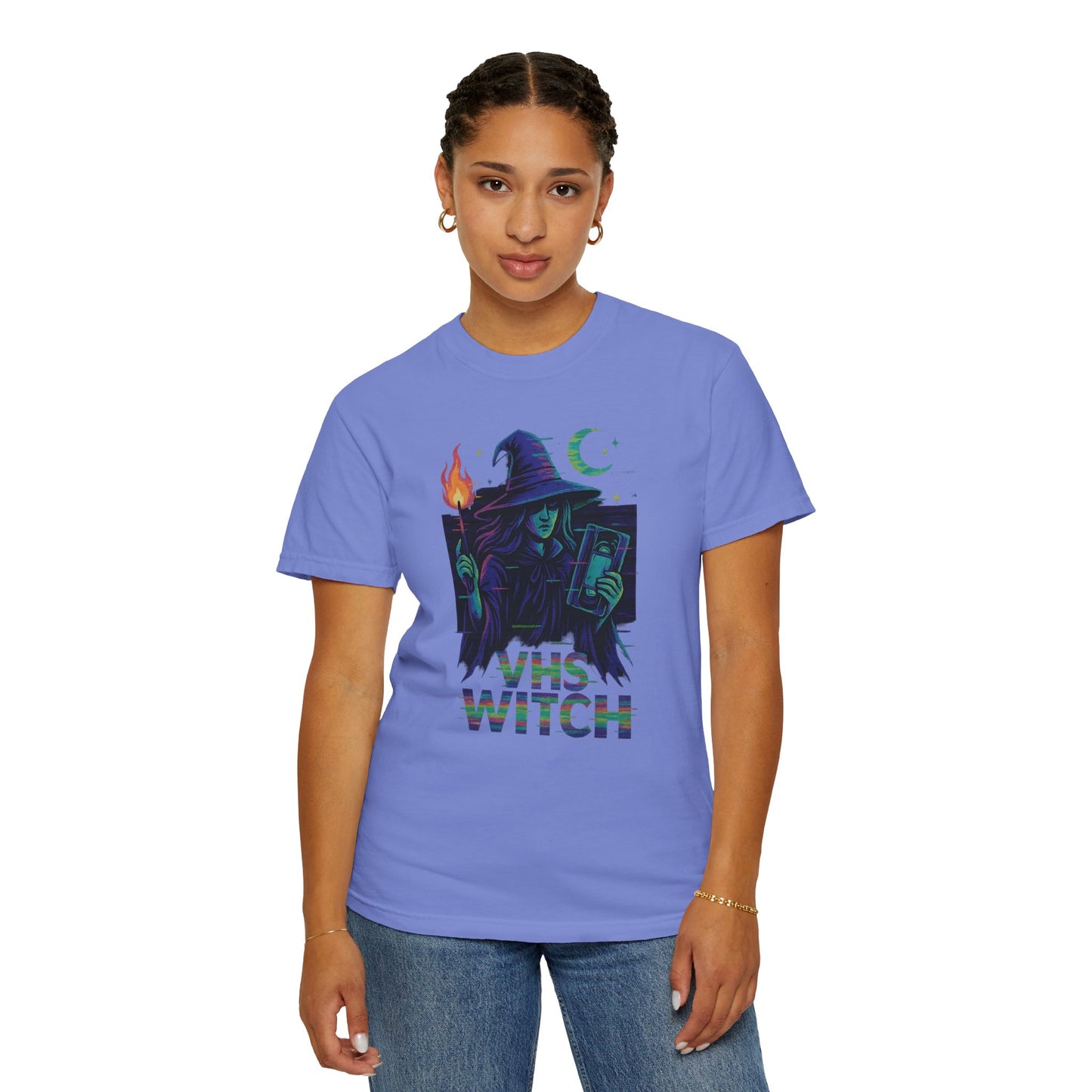 90s Glitch VHS Witch T-Shirt
