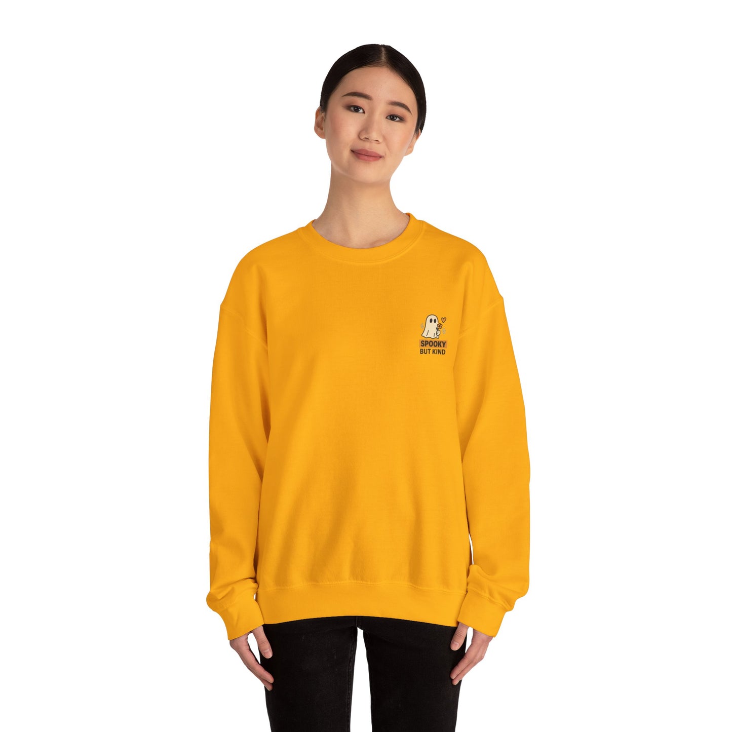 Spooky But Kind Crewneck Retro Sweatshirt