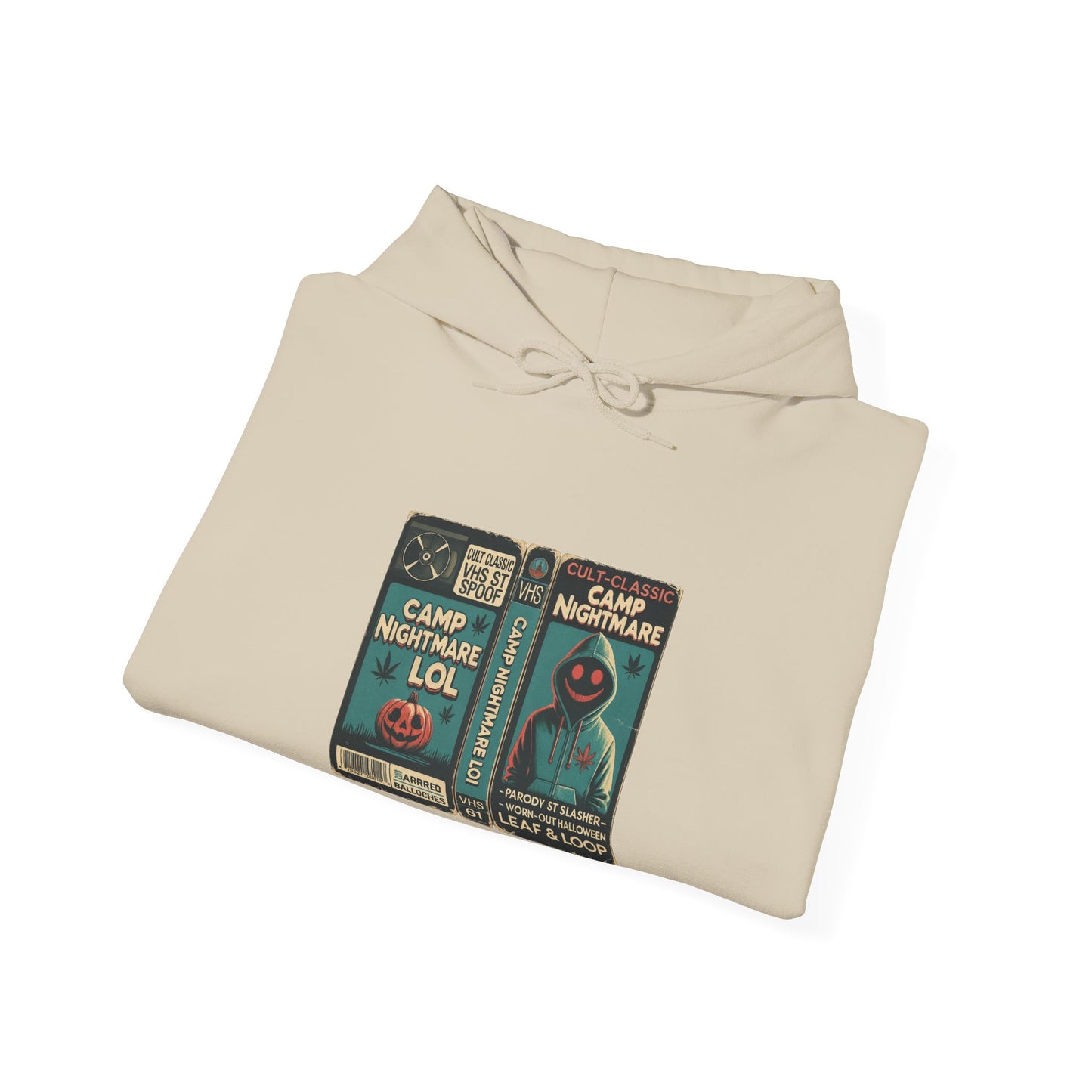 Retro 80s Cult Slasher Camp Nightmare VHS Horror Hoodie
