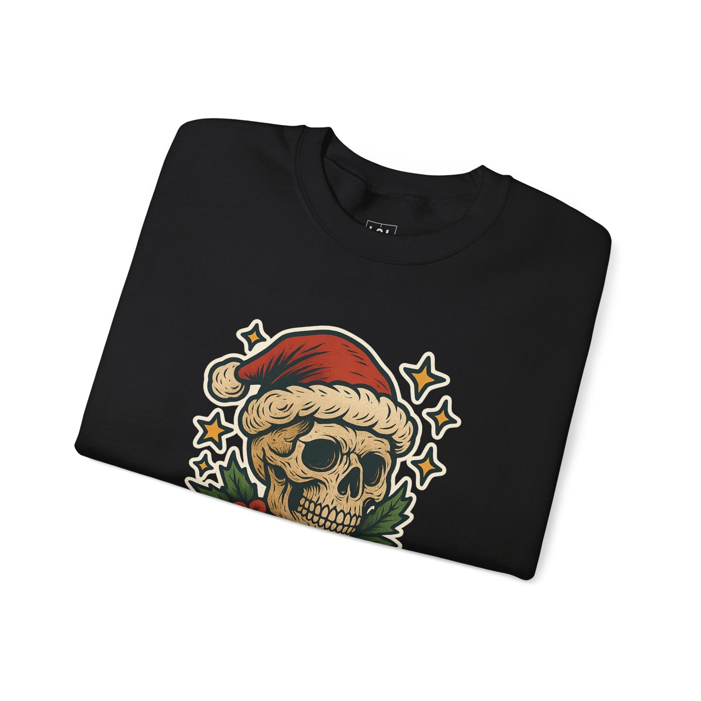 Santa Skull Christmas Floral Sweatshirt
