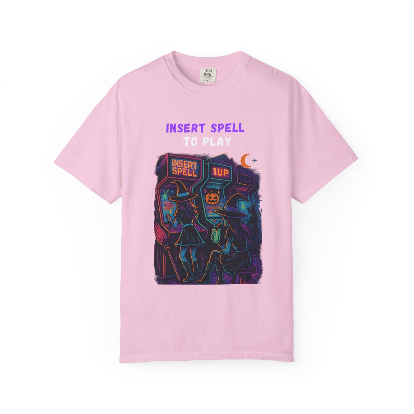 Insert Spell to Play Arcade Witch T-Shirt