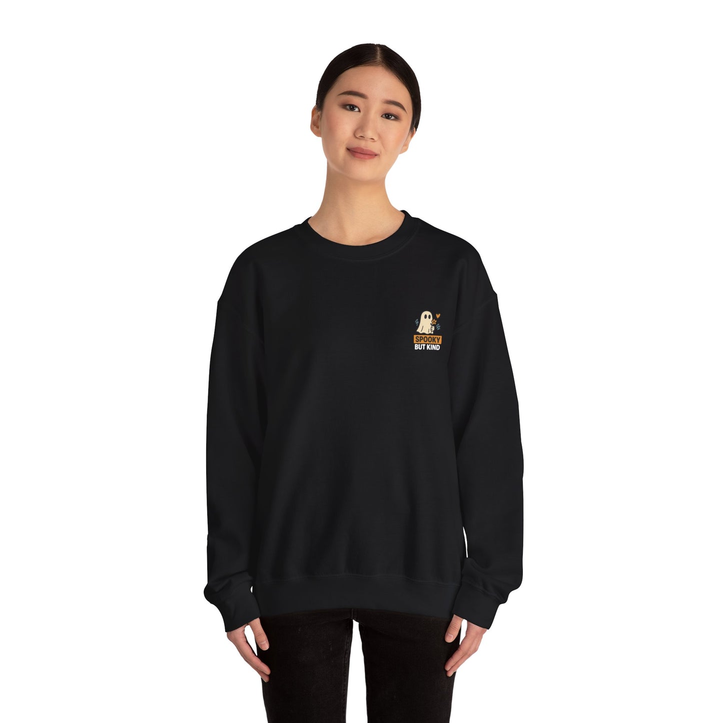 Spooky But Kind Crewneck Retro Sweatshirt