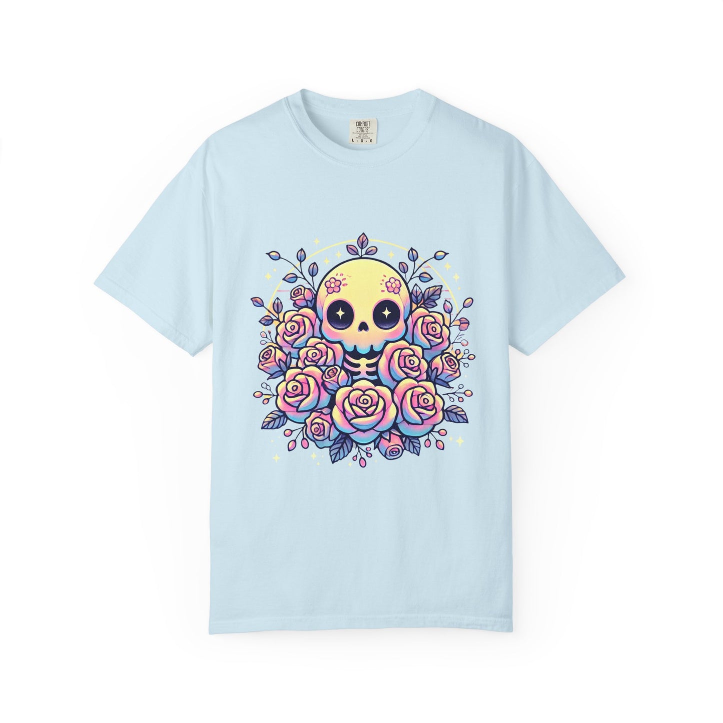 Kawaii Pastel Skull & Roses T-Shirt