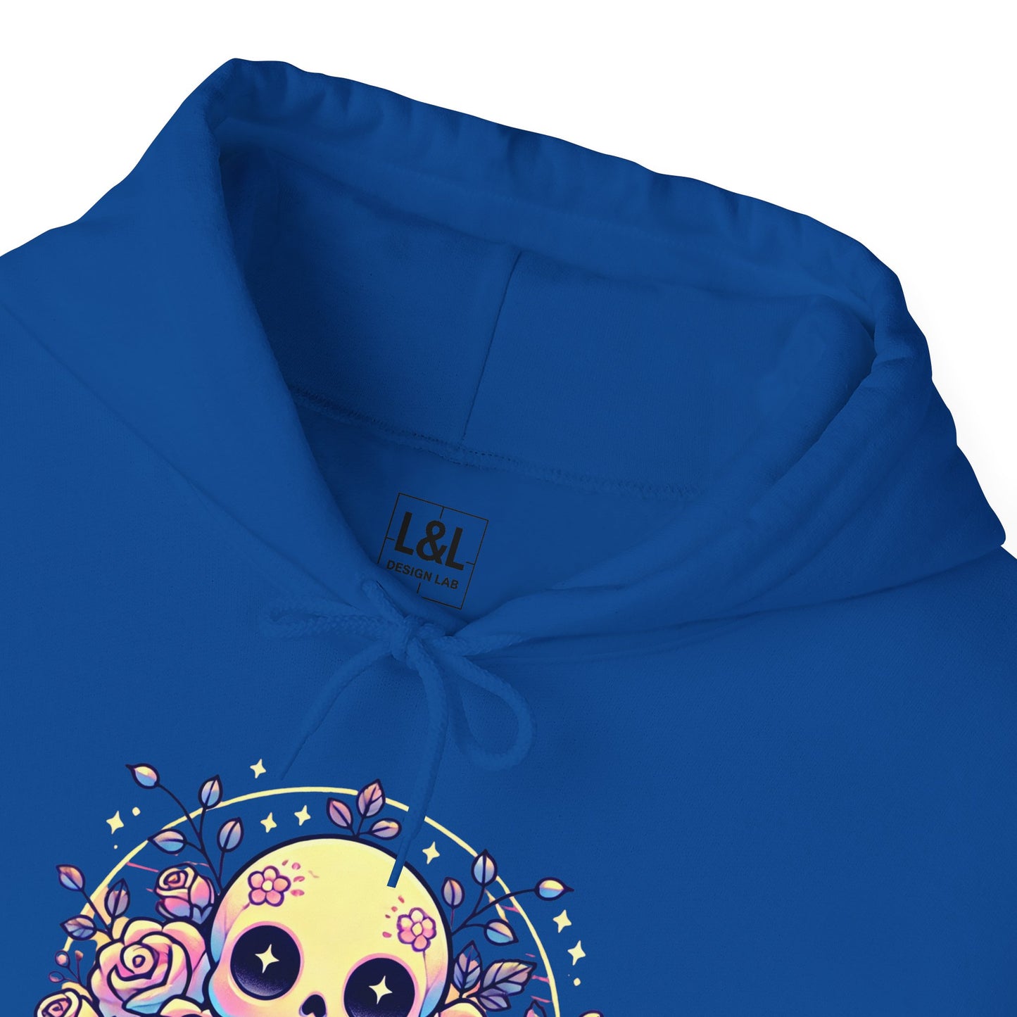 Kawaii Skull and Roses - Pastel Goth Hoodie