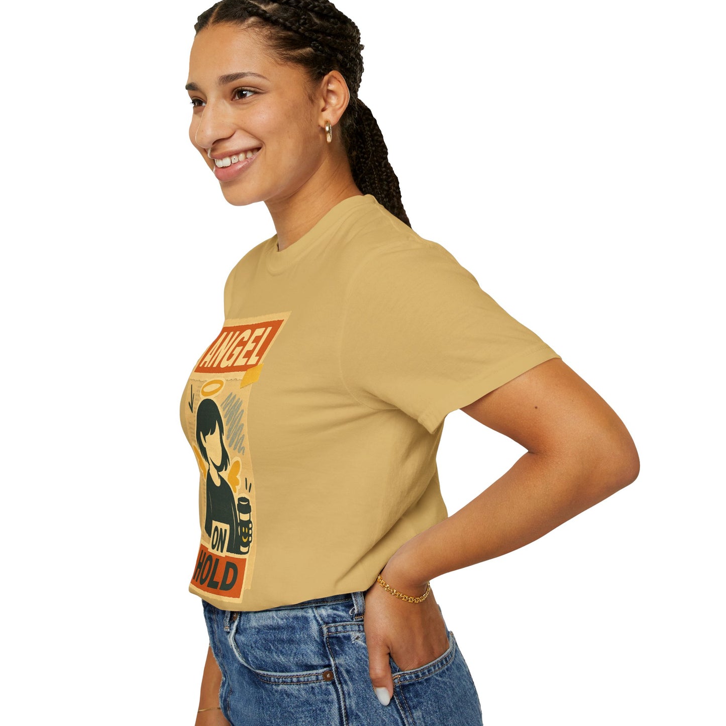 Angel on Hold Kawaii Style T-Shirt