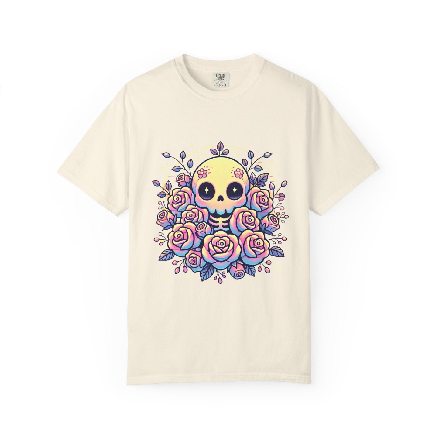 Kawaii Pastel Skull & Roses T-Shirt