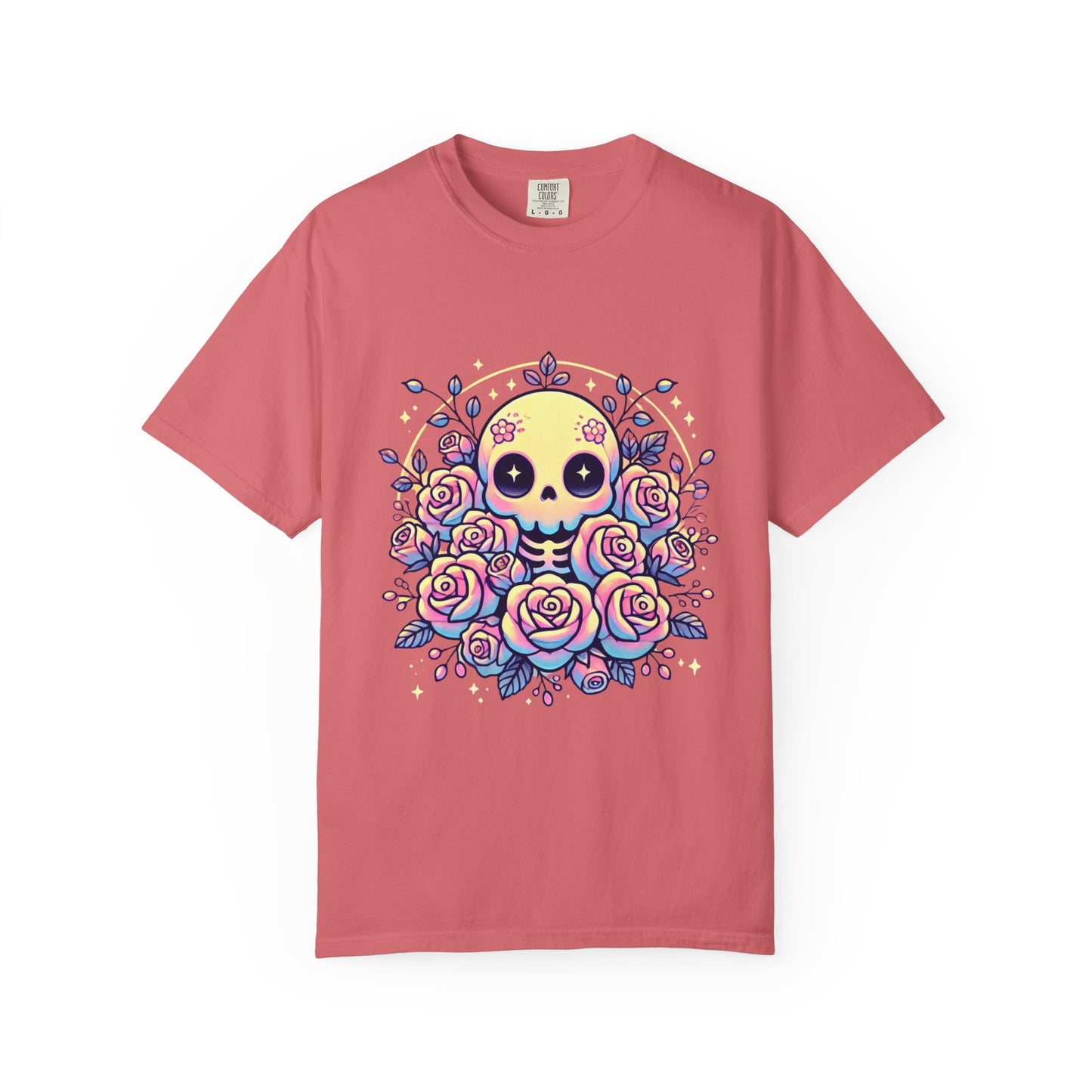 Kawaii Pastel Skull & Roses T-Shirt