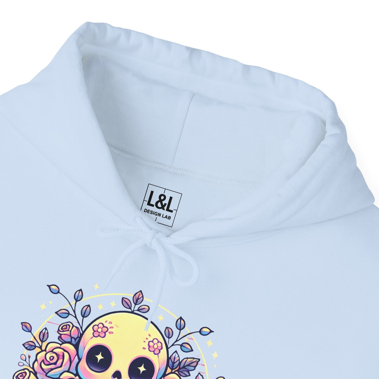 Kawaii Skull and Roses - Pastel Goth Hoodie