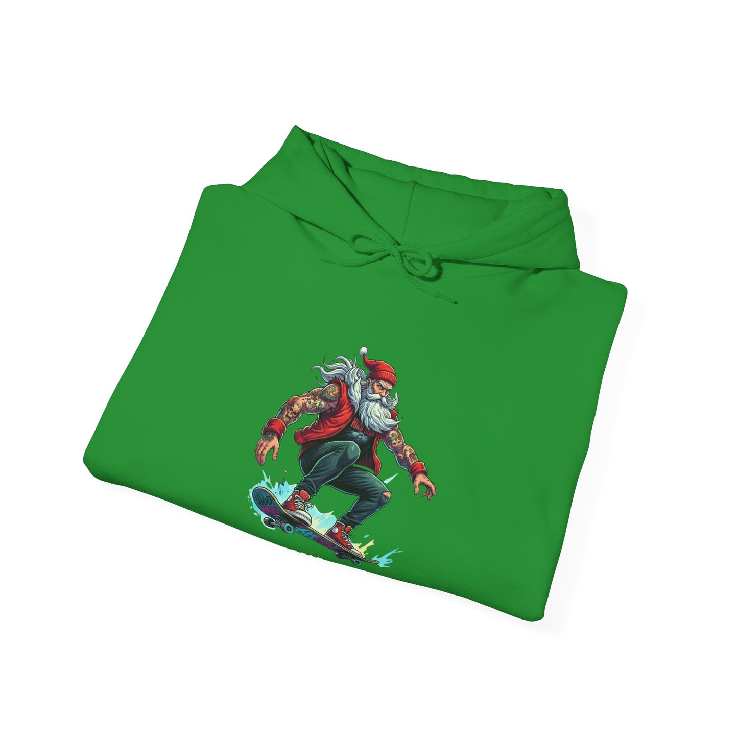 Retro Santa North Pole Skate Club Christmas Hoodie