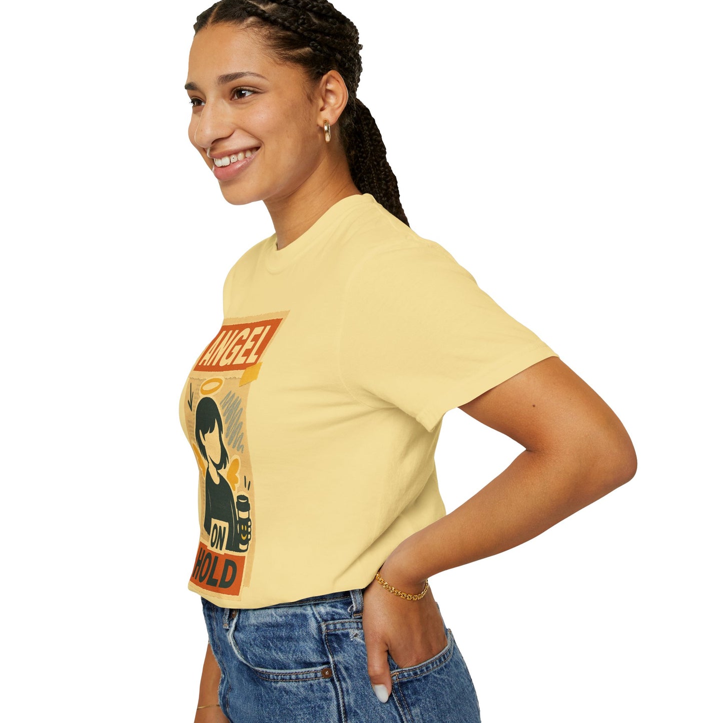 Angel on Hold Kawaii Style T-Shirt