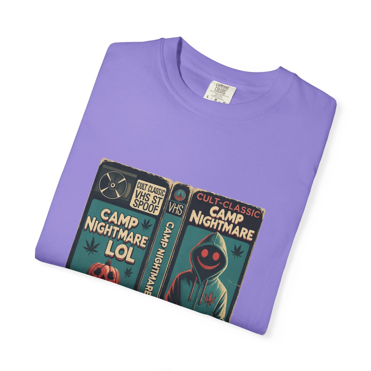 Retro 80s Cult Slasher Camp Nightmare VHS Horror T-Shirt