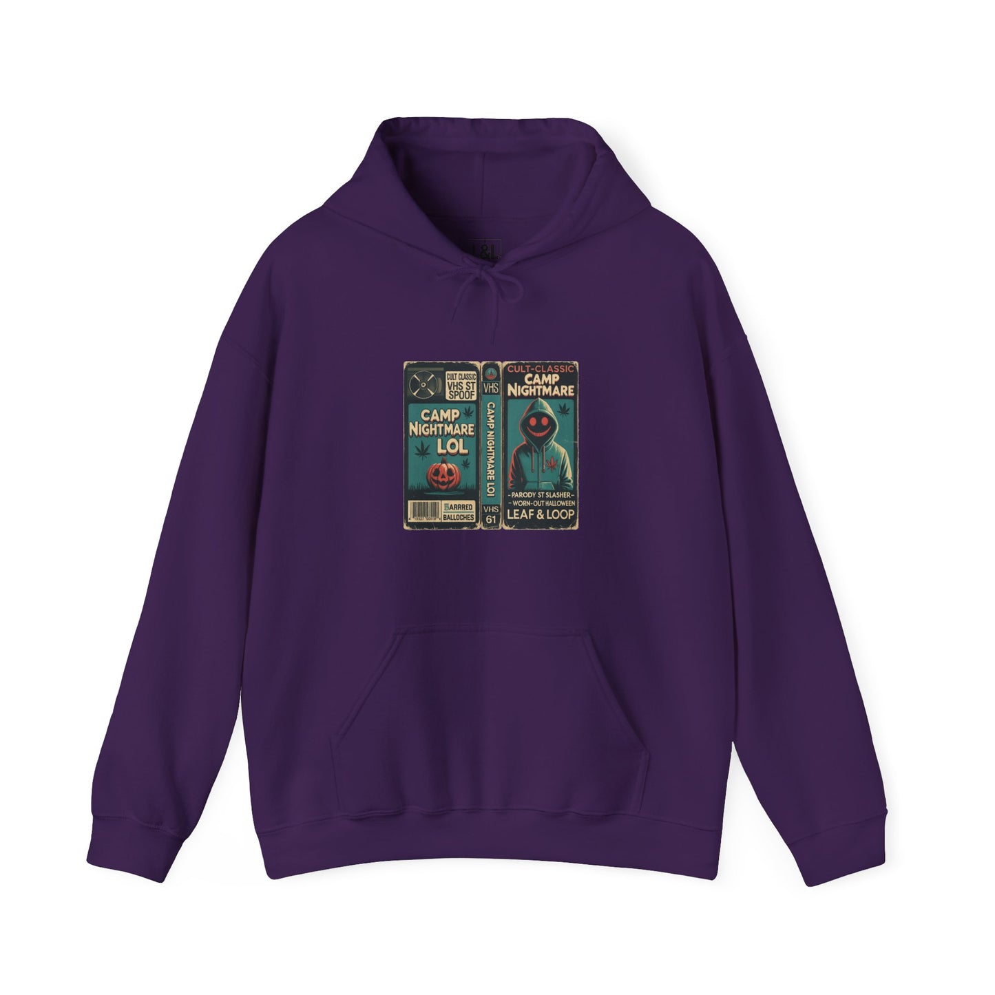 Retro 80s Cult Slasher Camp Nightmare VHS Horror Hoodie