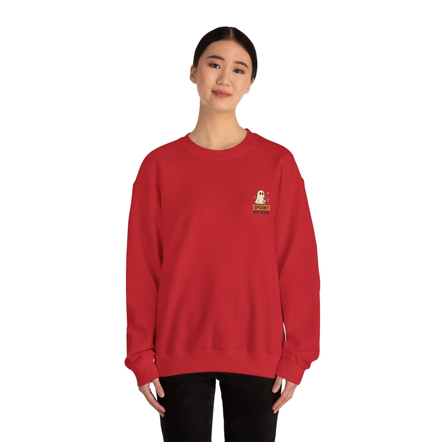 Spooky But Kind Crewneck Retro Sweatshirt