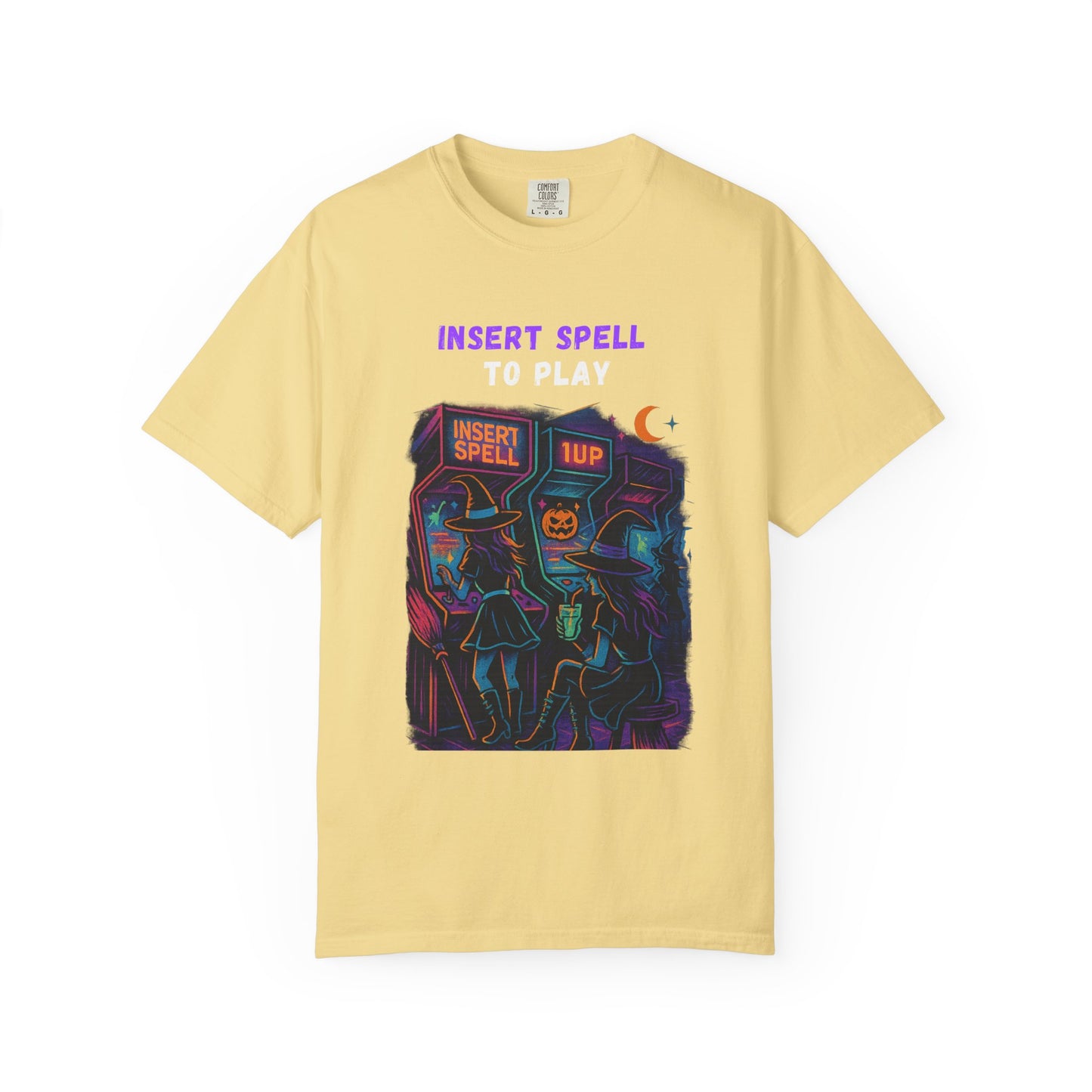 Insert Spell to Play Arcade Witch T-Shirt