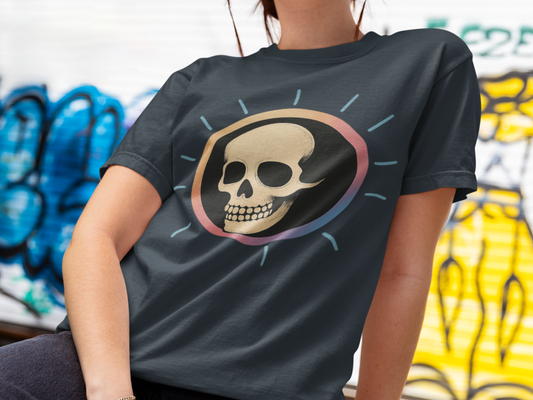 Retro Halloween Skull T-Shirt