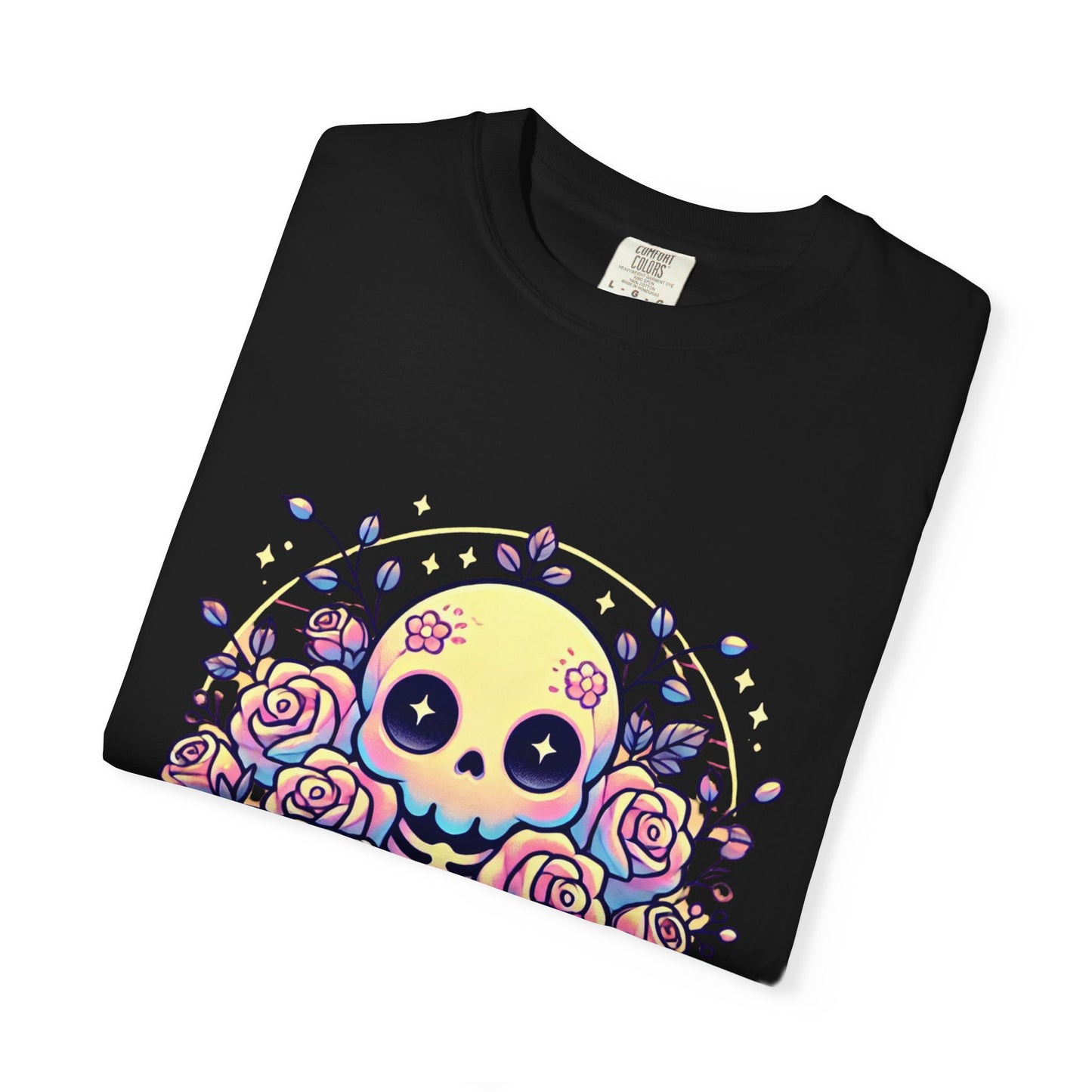 Kawaii Pastel Skull & Roses T-Shirt