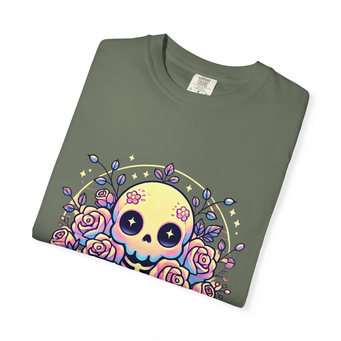 Kawaii Pastel Skull & Roses T-Shirt