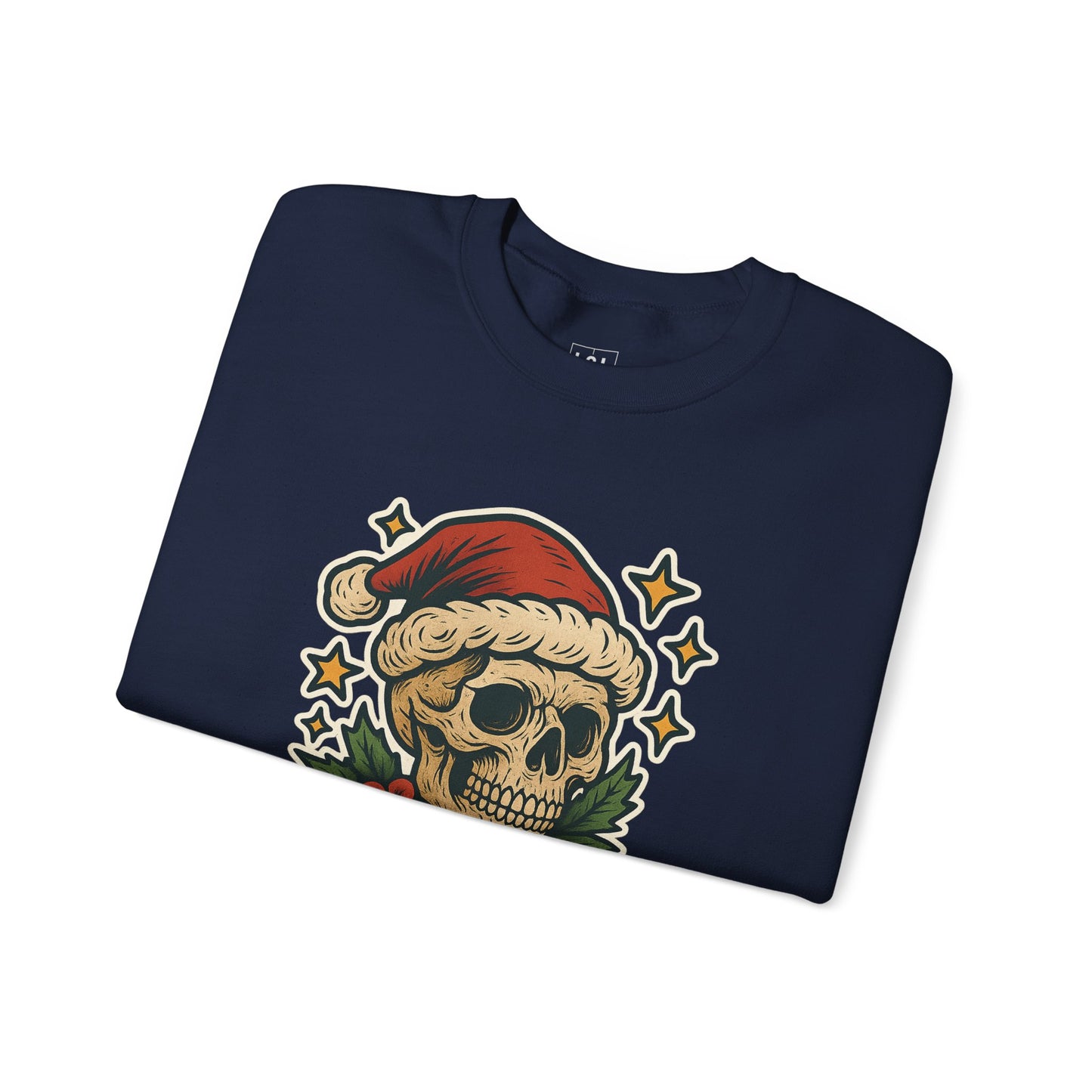 Santa Skull Christmas Floral Sweatshirt