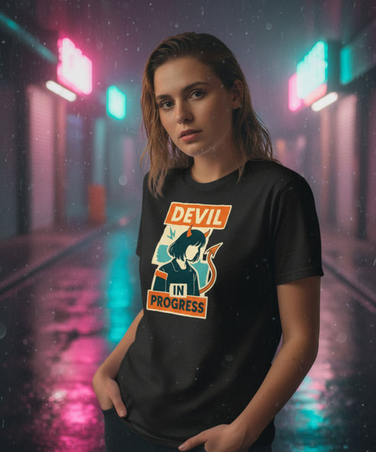 Devil in Progress Kawaii Style T-Shirt
