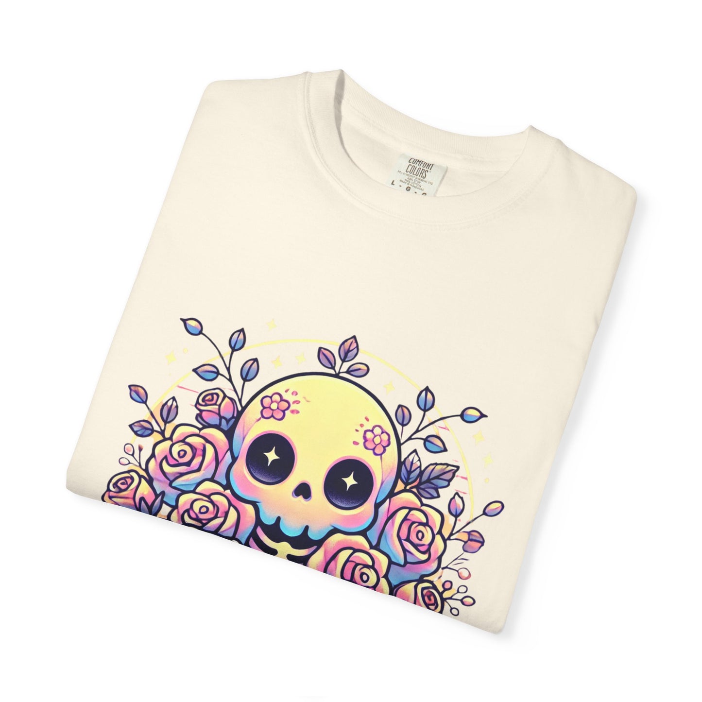 Kawaii Pastel Skull & Roses T-Shirt